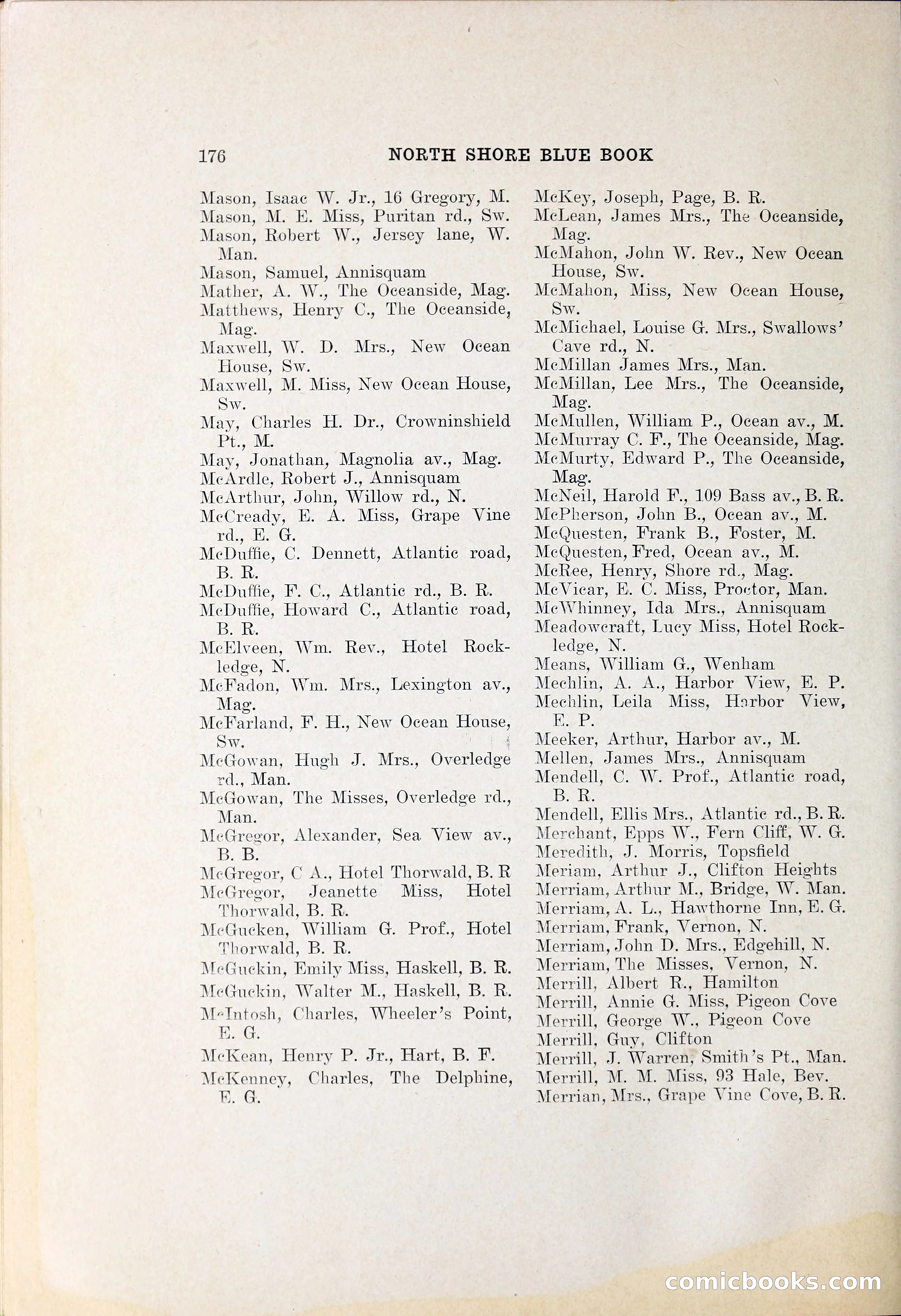 North Shore Blue Book — page 197 of 219