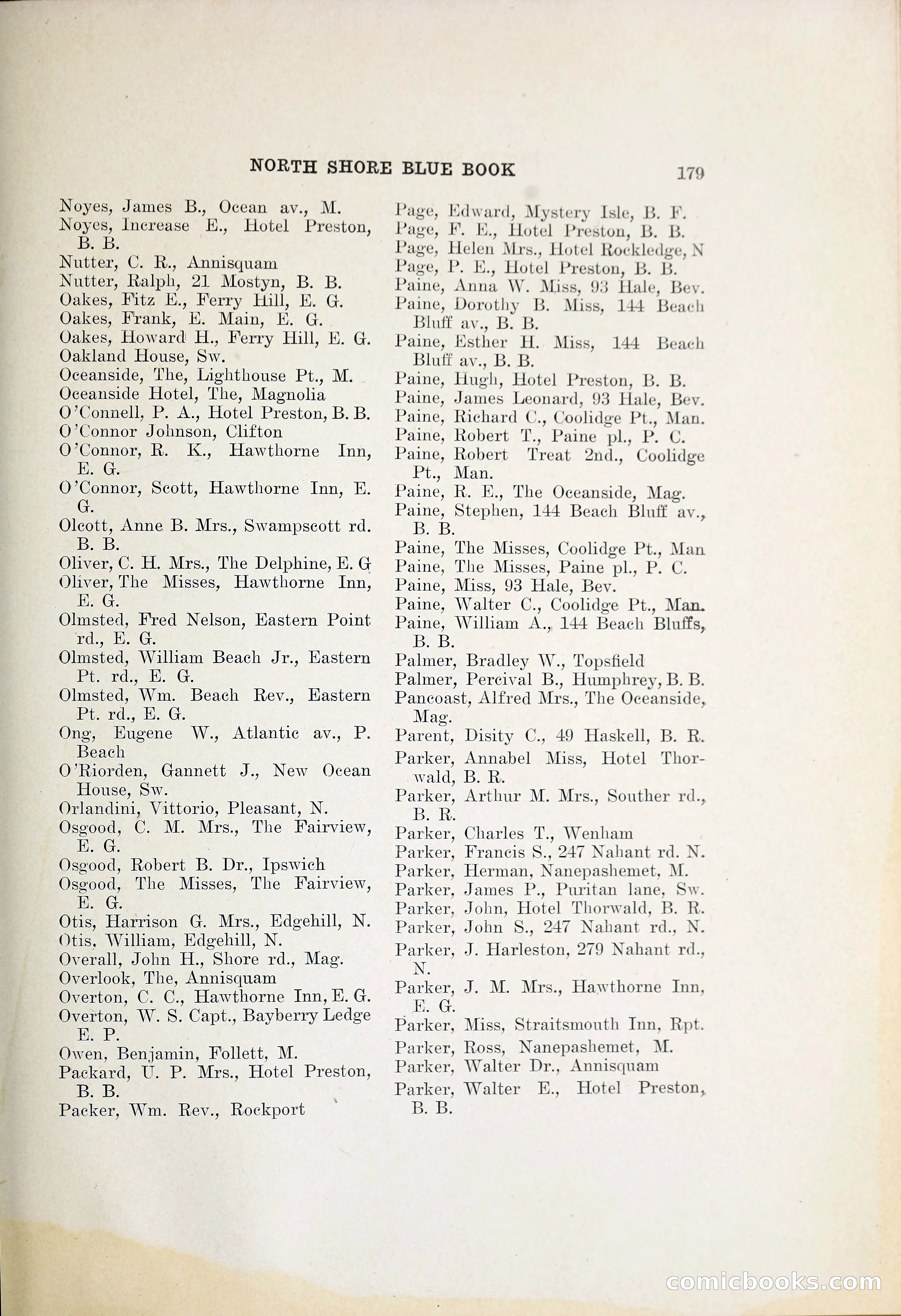 North Shore Blue Book — page 200 of 219