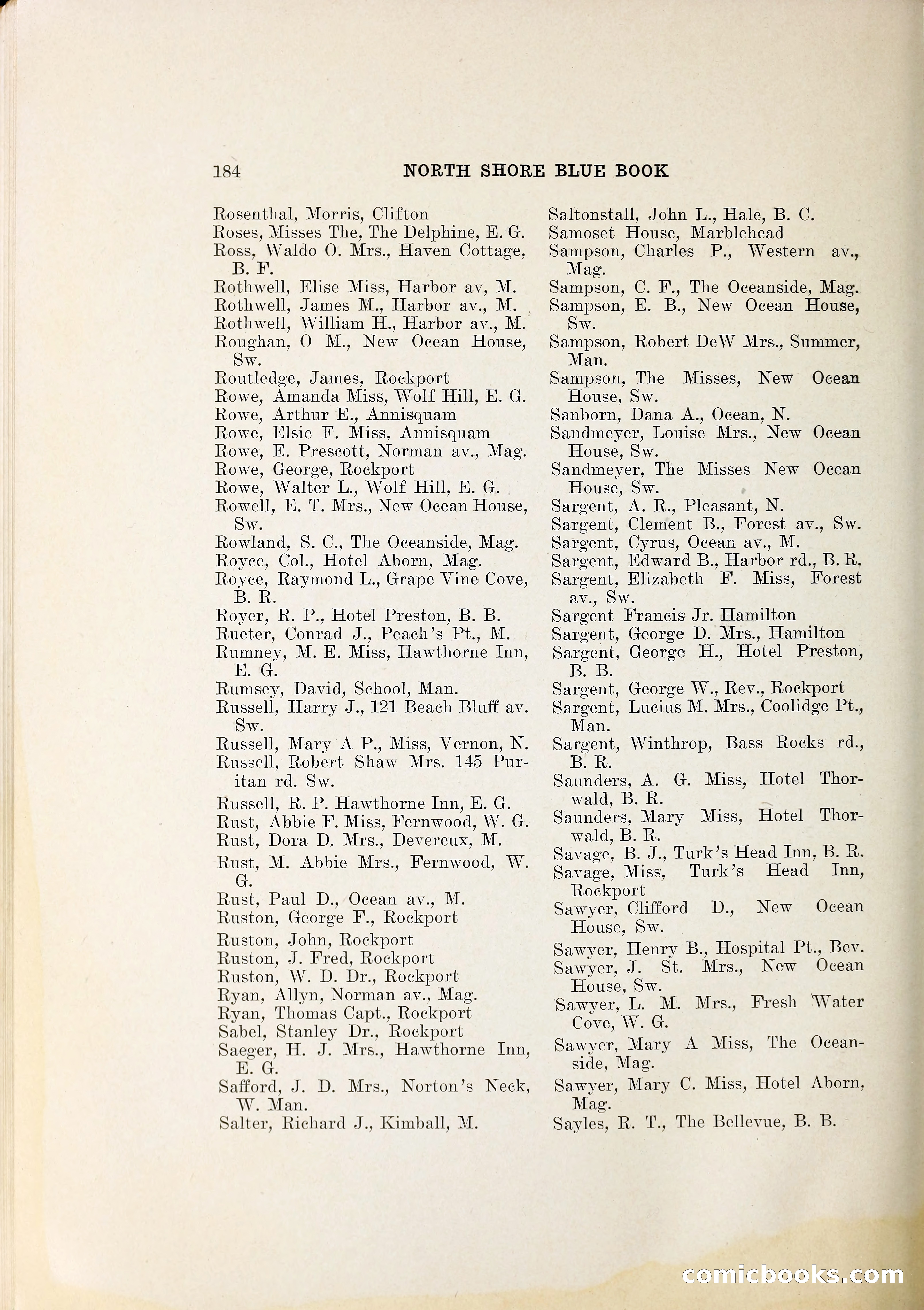 North Shore Blue Book — page 205 of 219