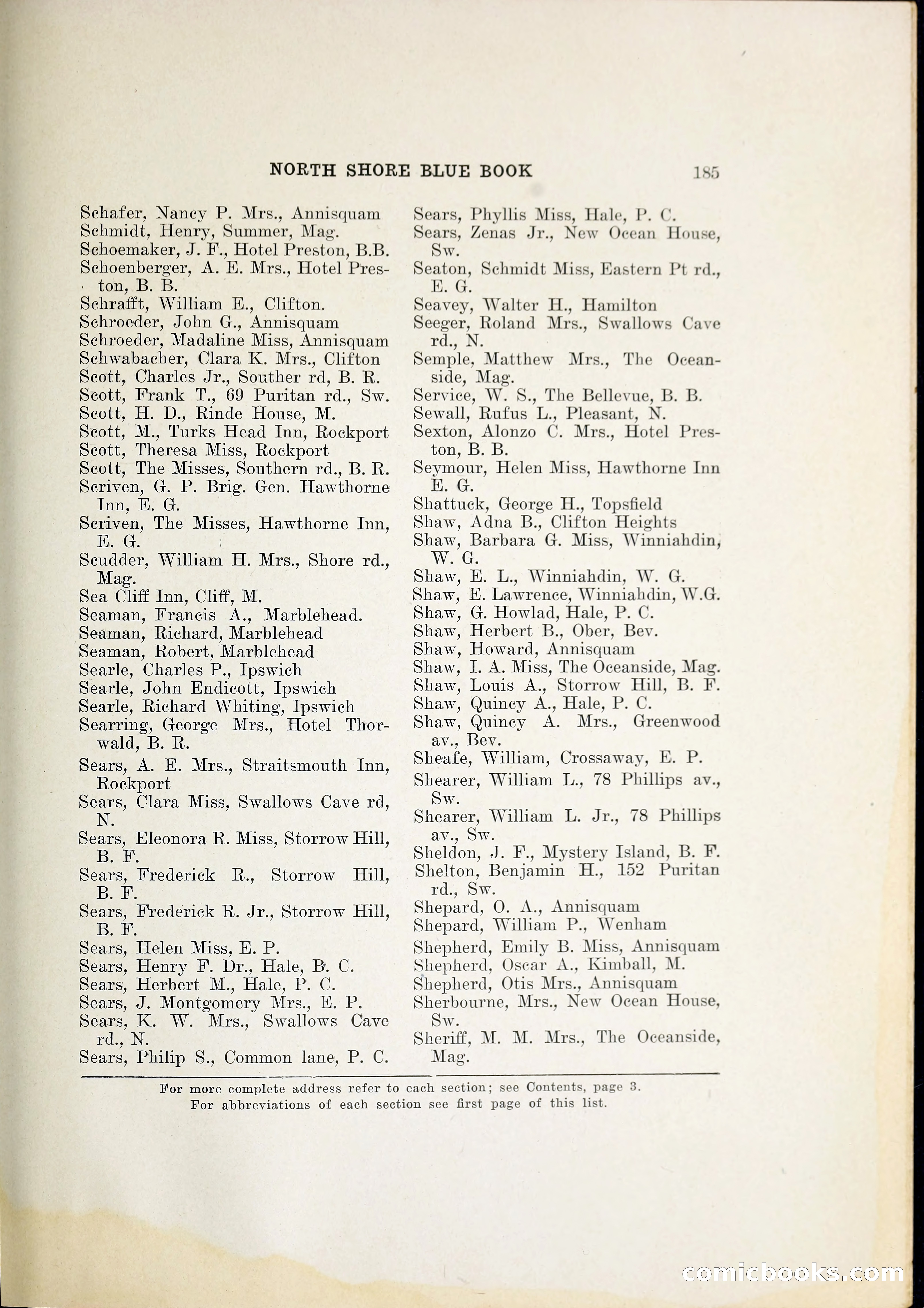 North Shore Blue Book — page 206 of 219
