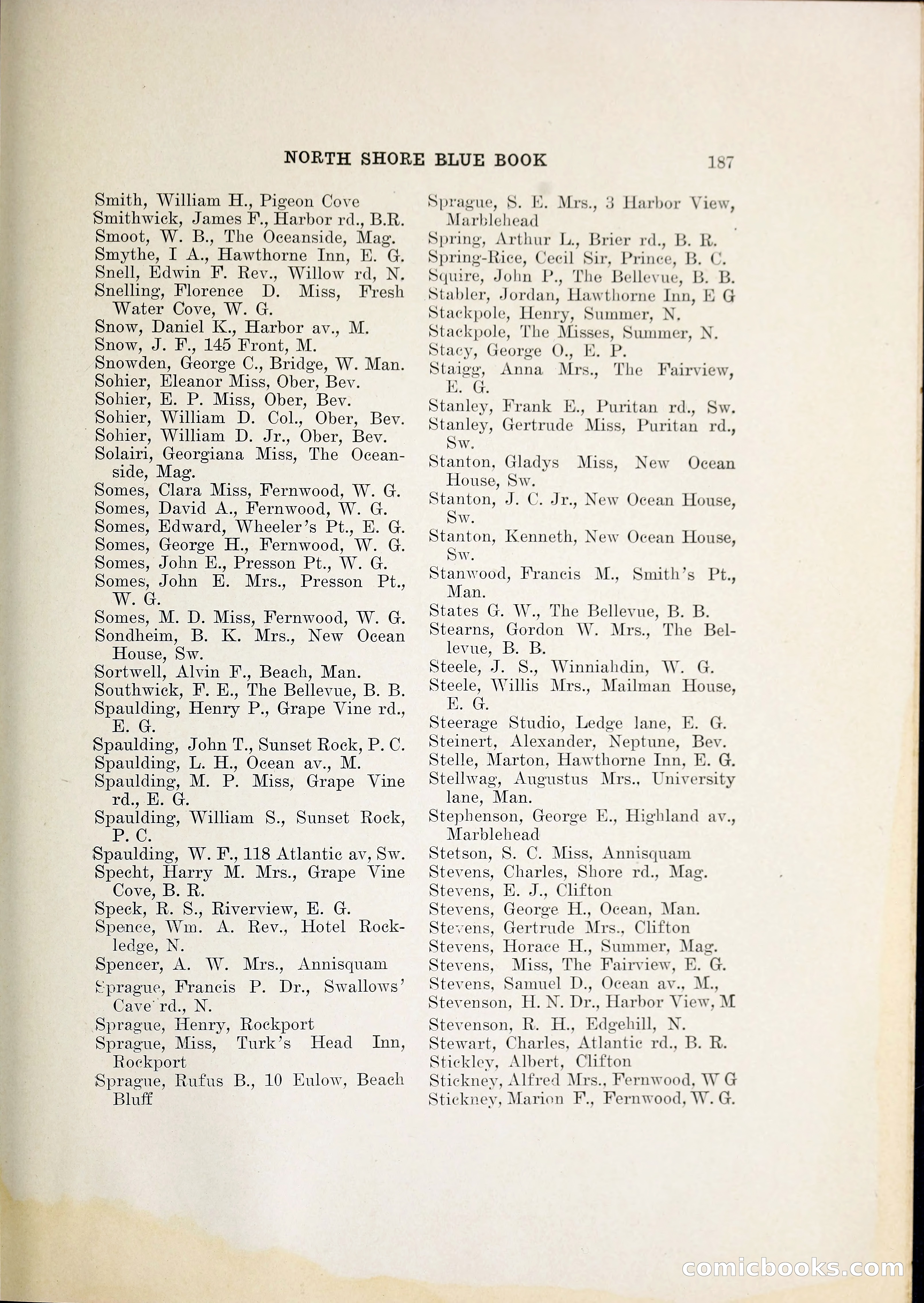 North Shore Blue Book — page 208 of 219