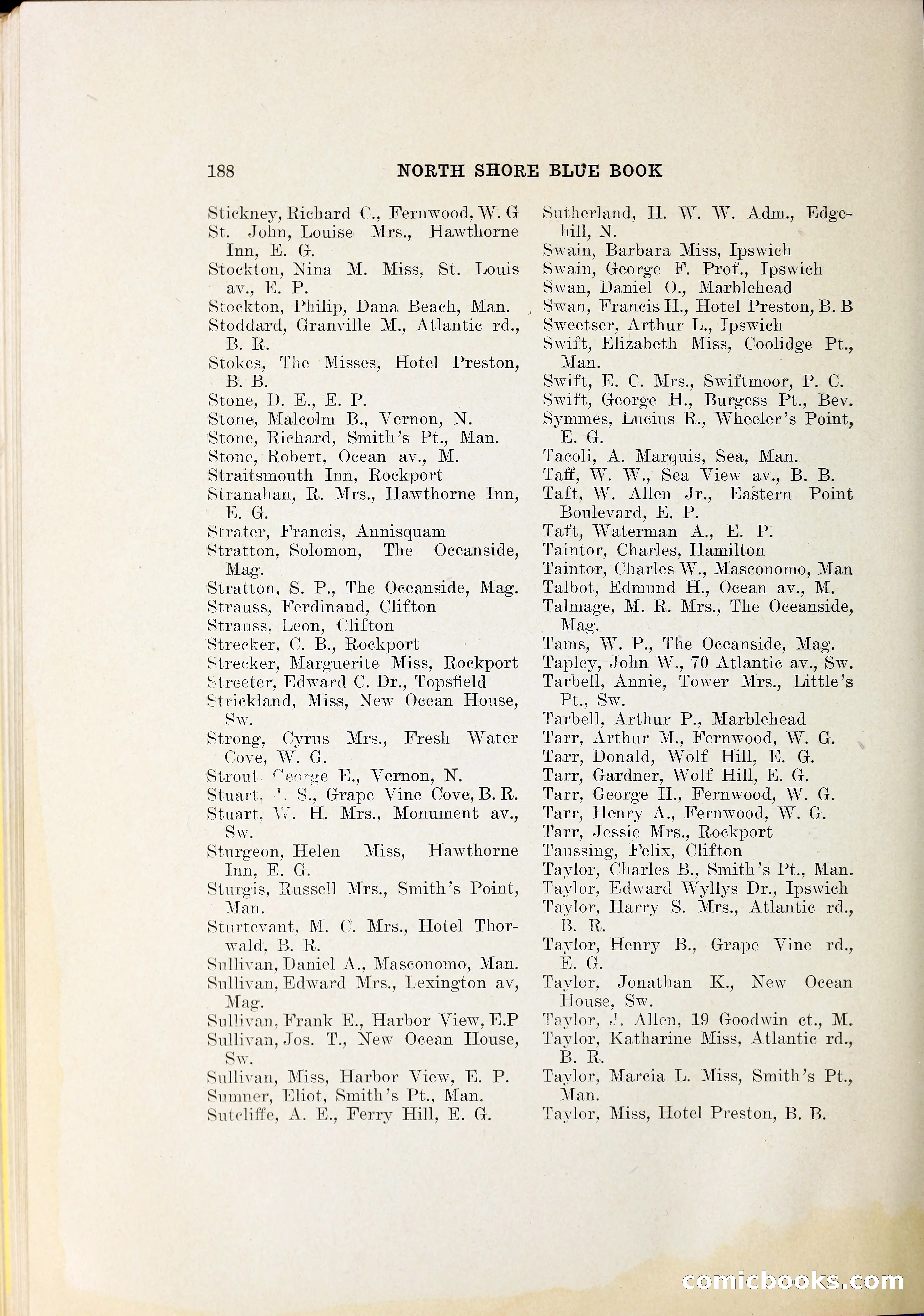 North Shore Blue Book — page 209 of 219