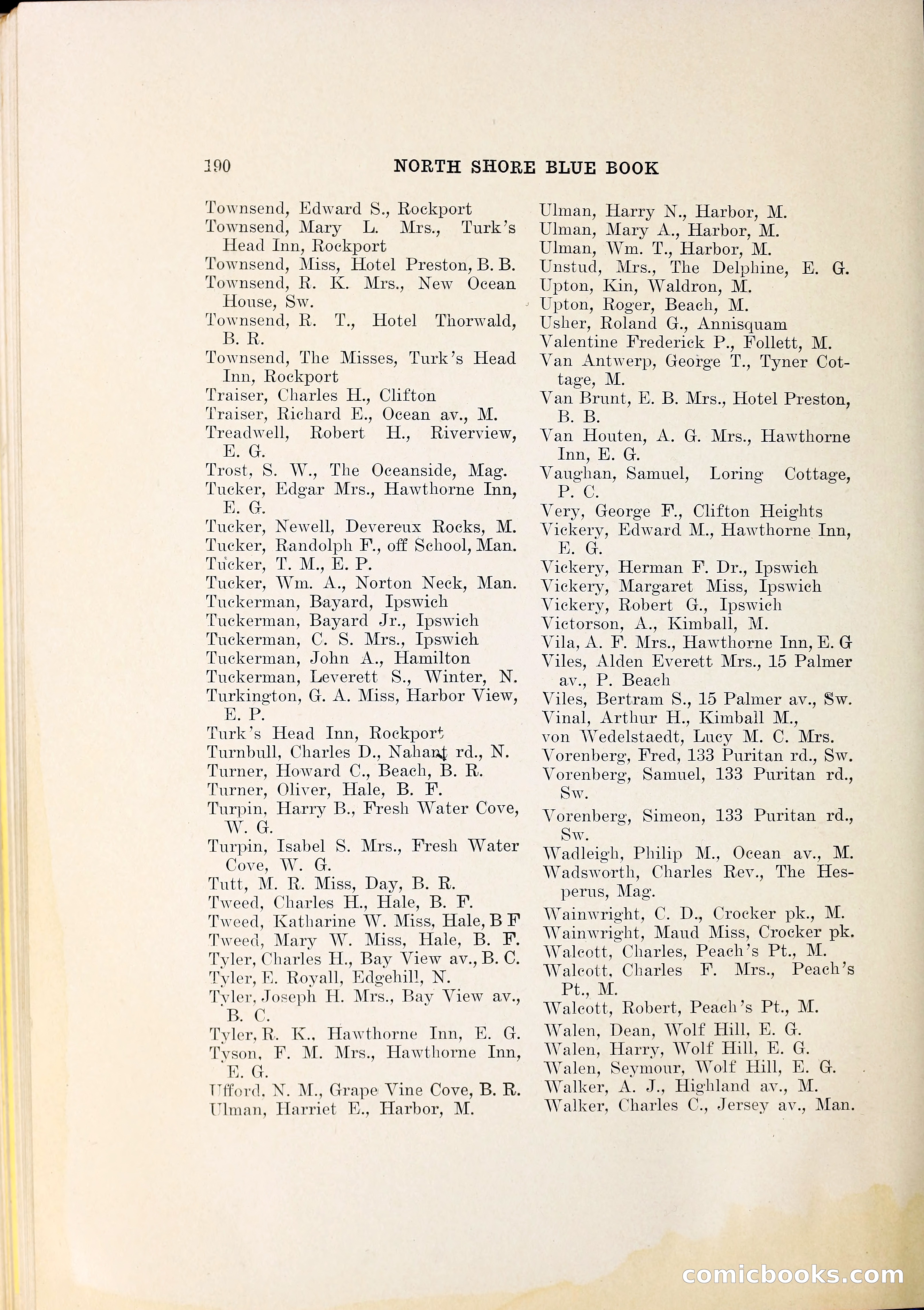 North Shore Blue Book — page 211 of 219