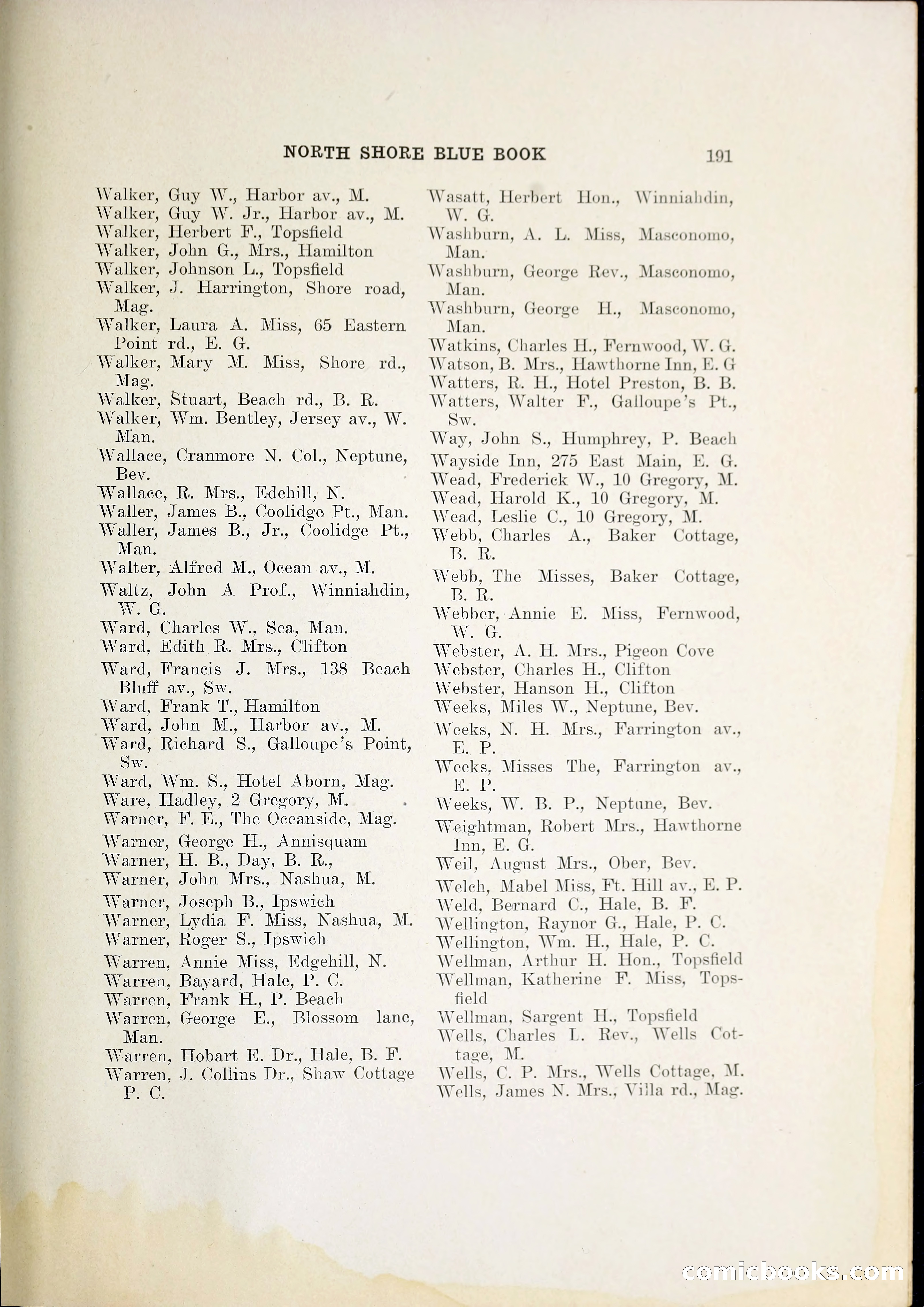 North Shore Blue Book — page 212 of 219