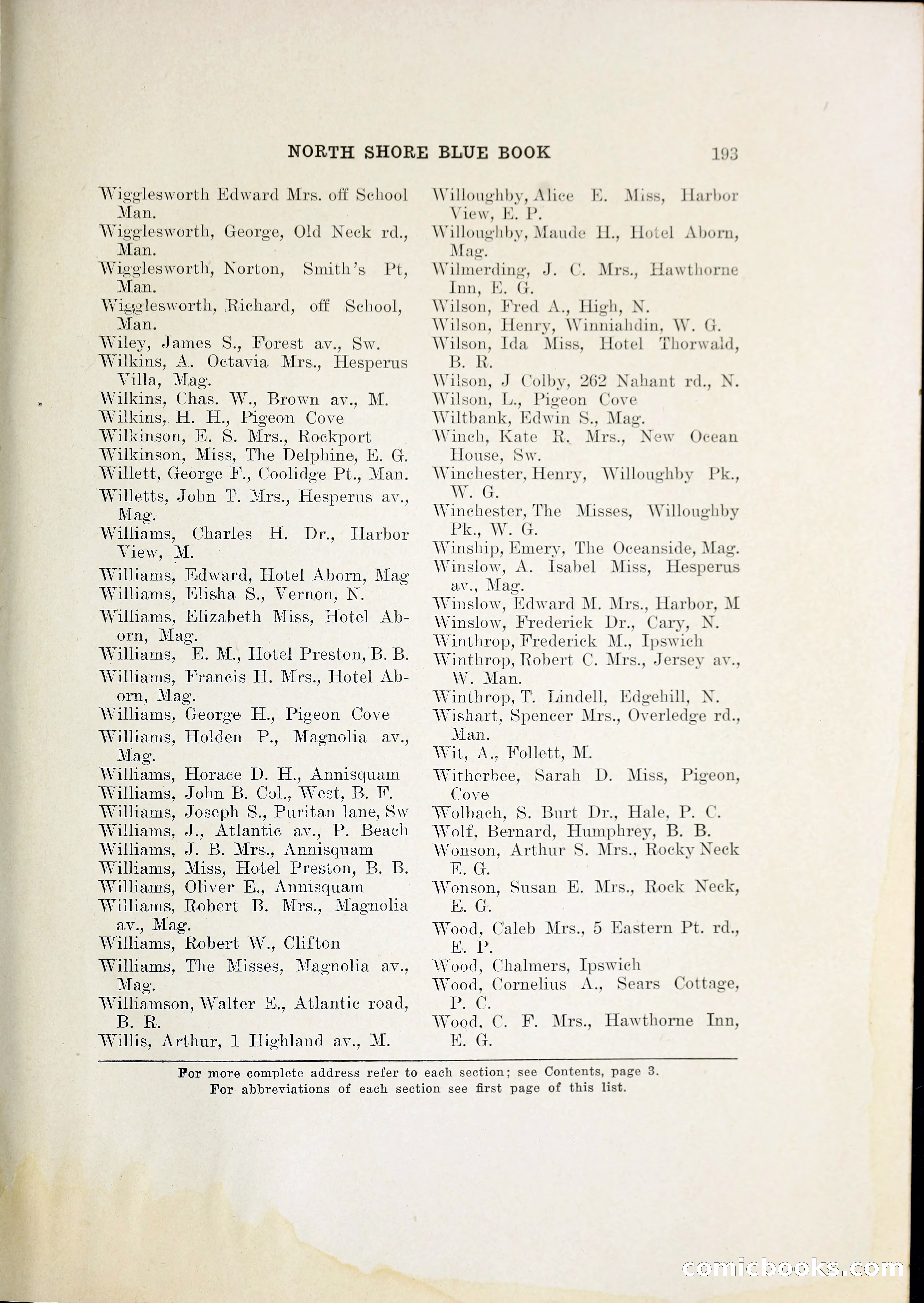 North Shore Blue Book — page 214 of 219