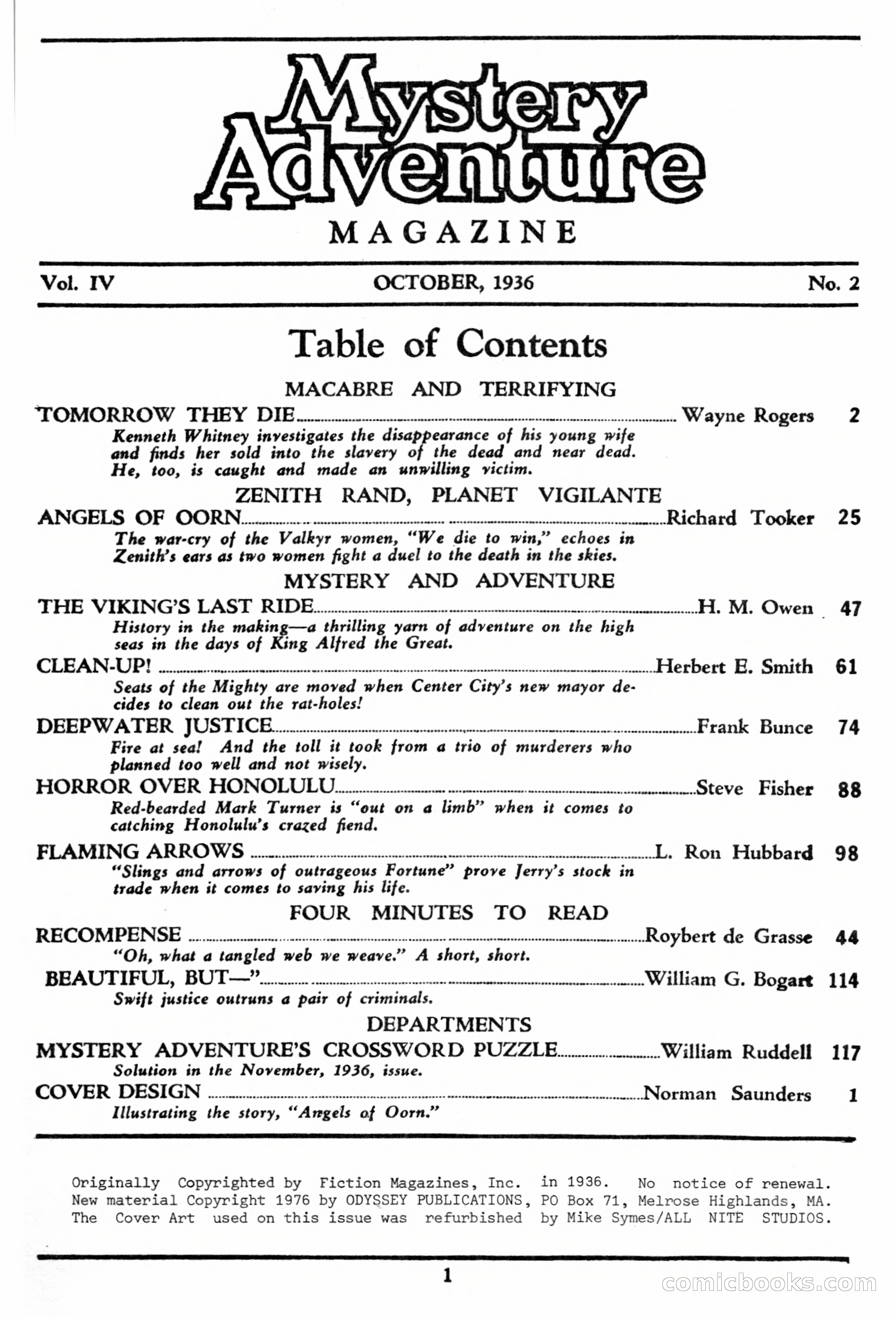 Mystery Adventure Magazine — page 3 of 124