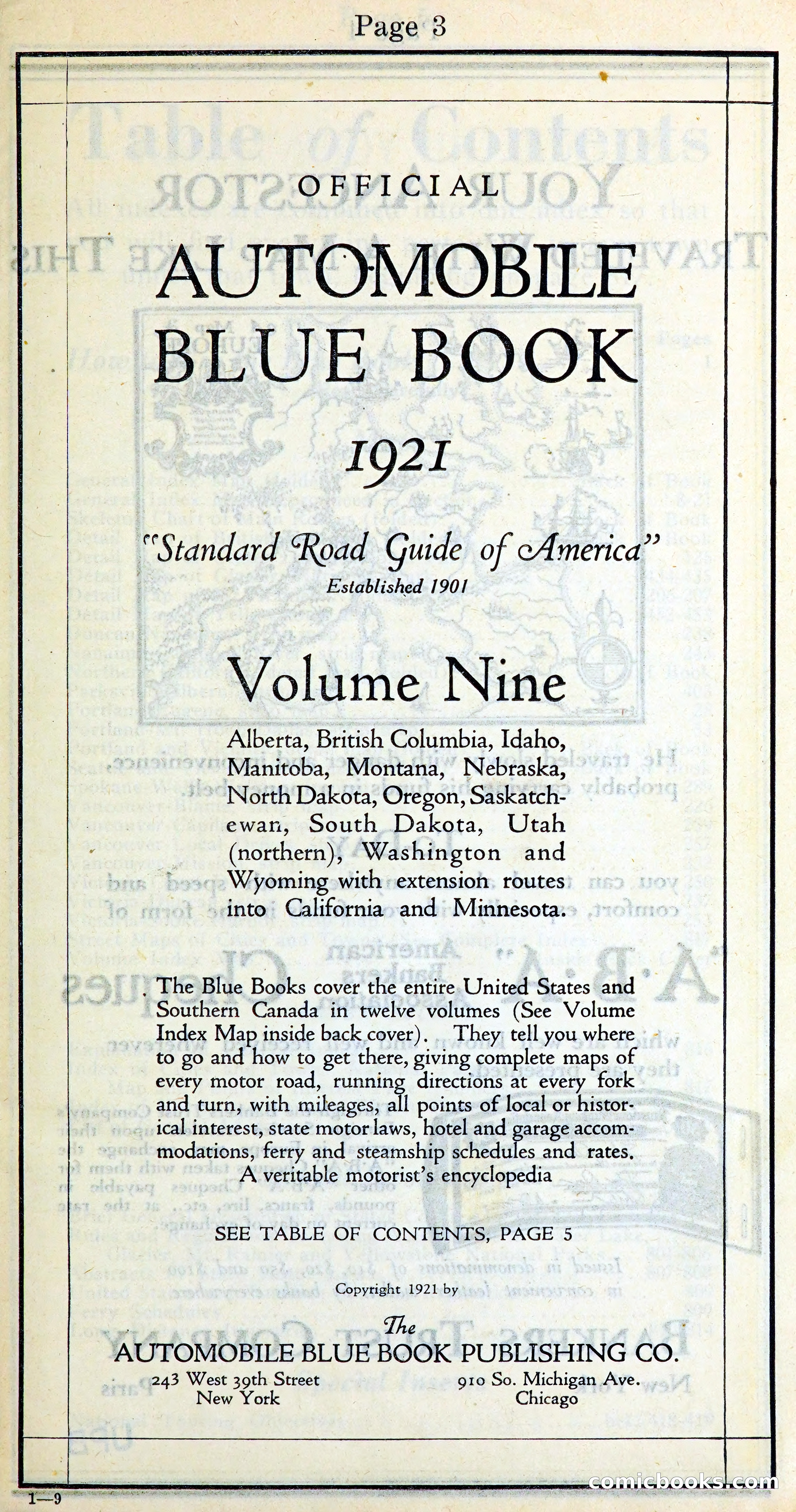Official Automobile Blue Book, Vol. 9 — page 8 of 400