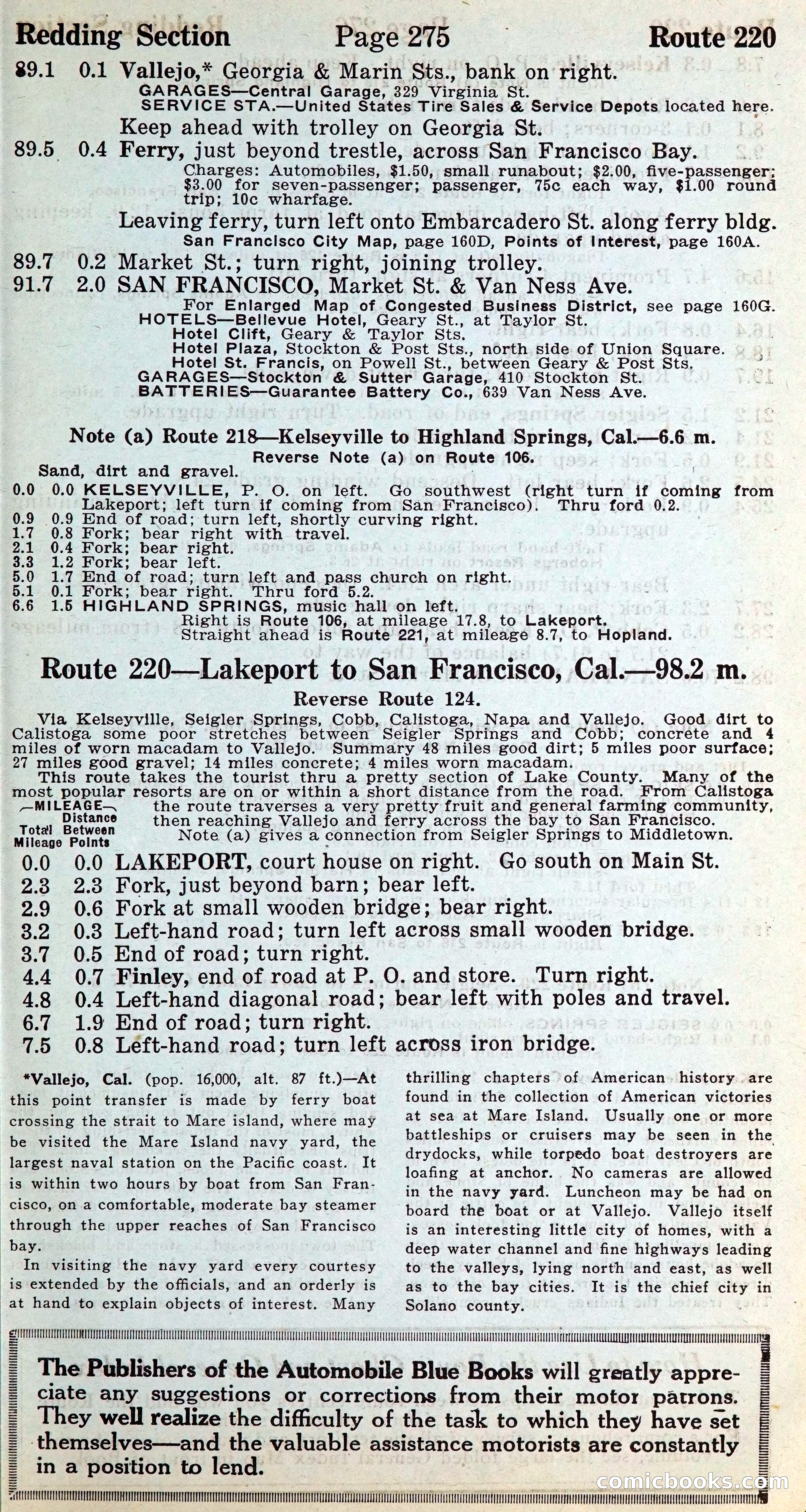Official Automobile Blue Book, Vol. 8 — page 290 of 399
