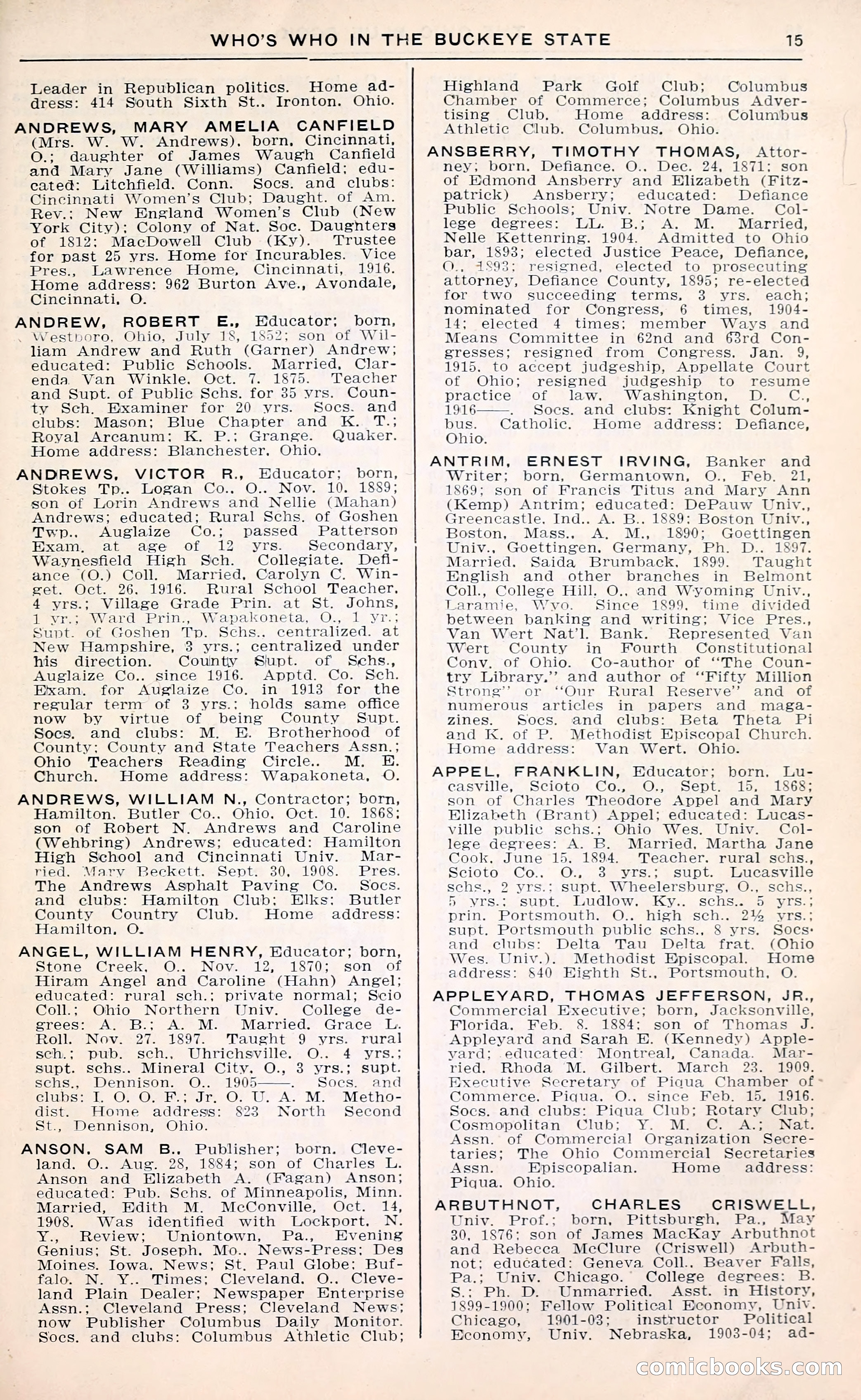 The Ohio Blue Book: Who's Who in the Buckeye State — page 19 of 396