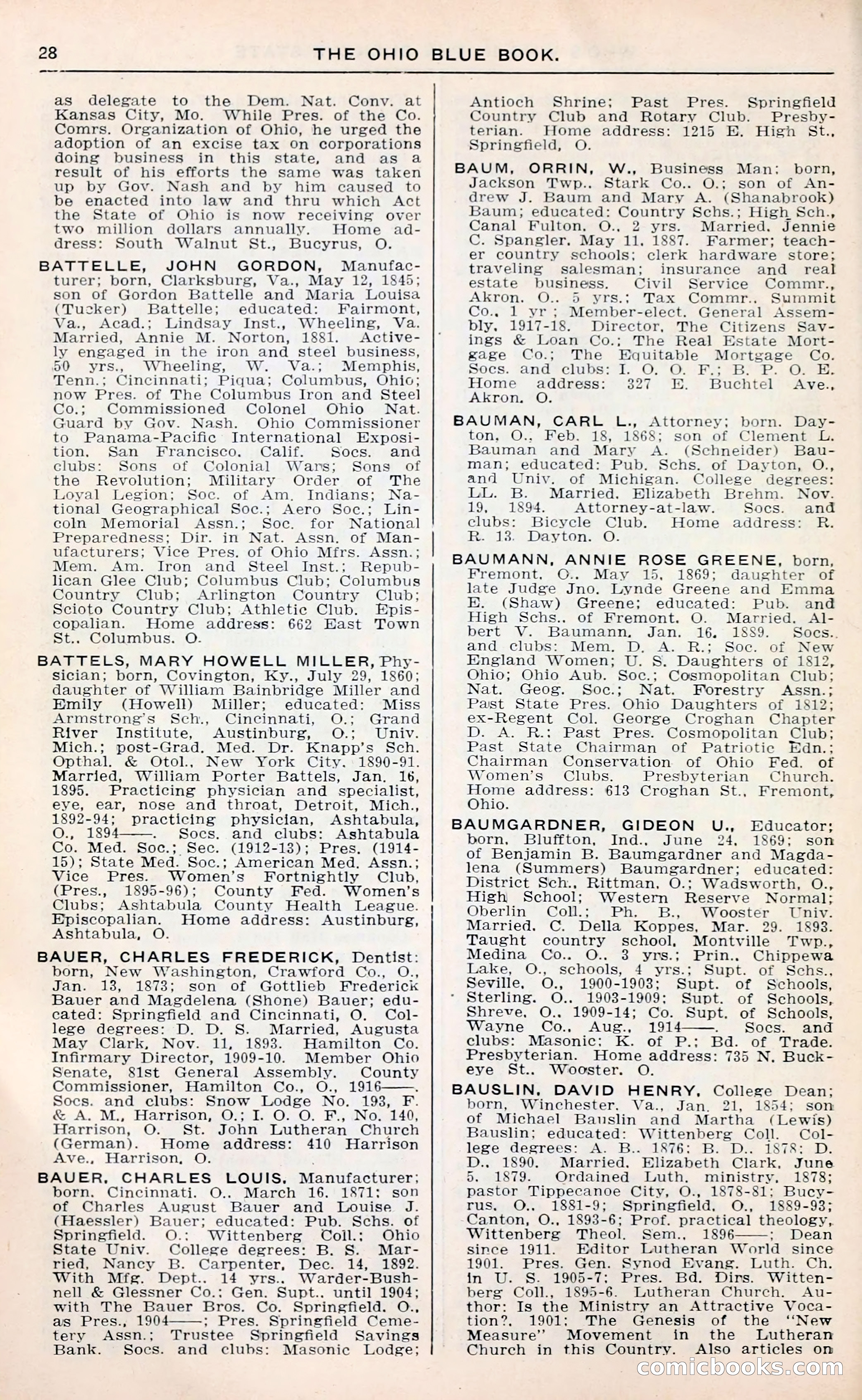 The Ohio Blue Book: Who's Who in the Buckeye State — page 32 of 396
