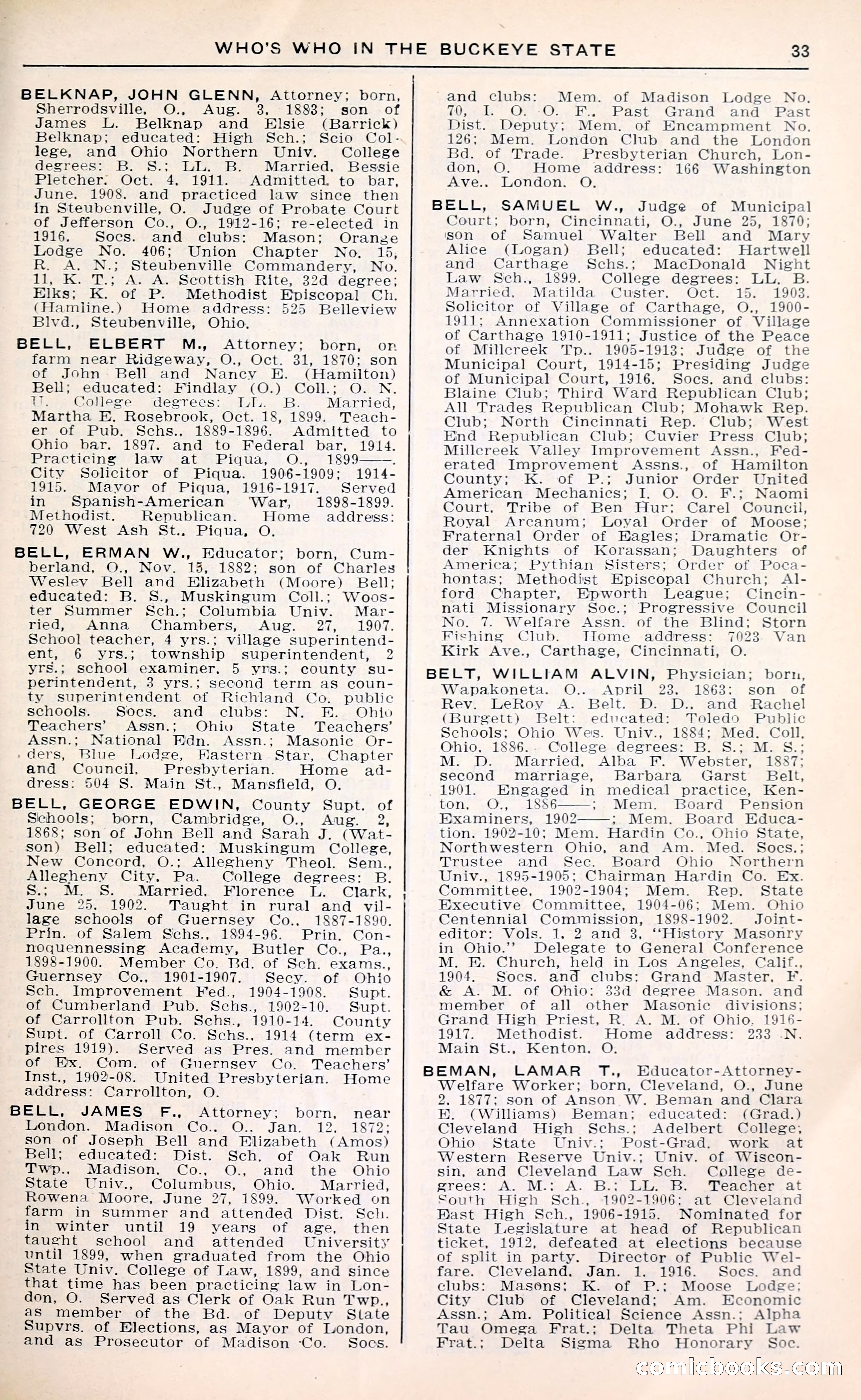The Ohio Blue Book: Who's Who in the Buckeye State — page 37 of 396