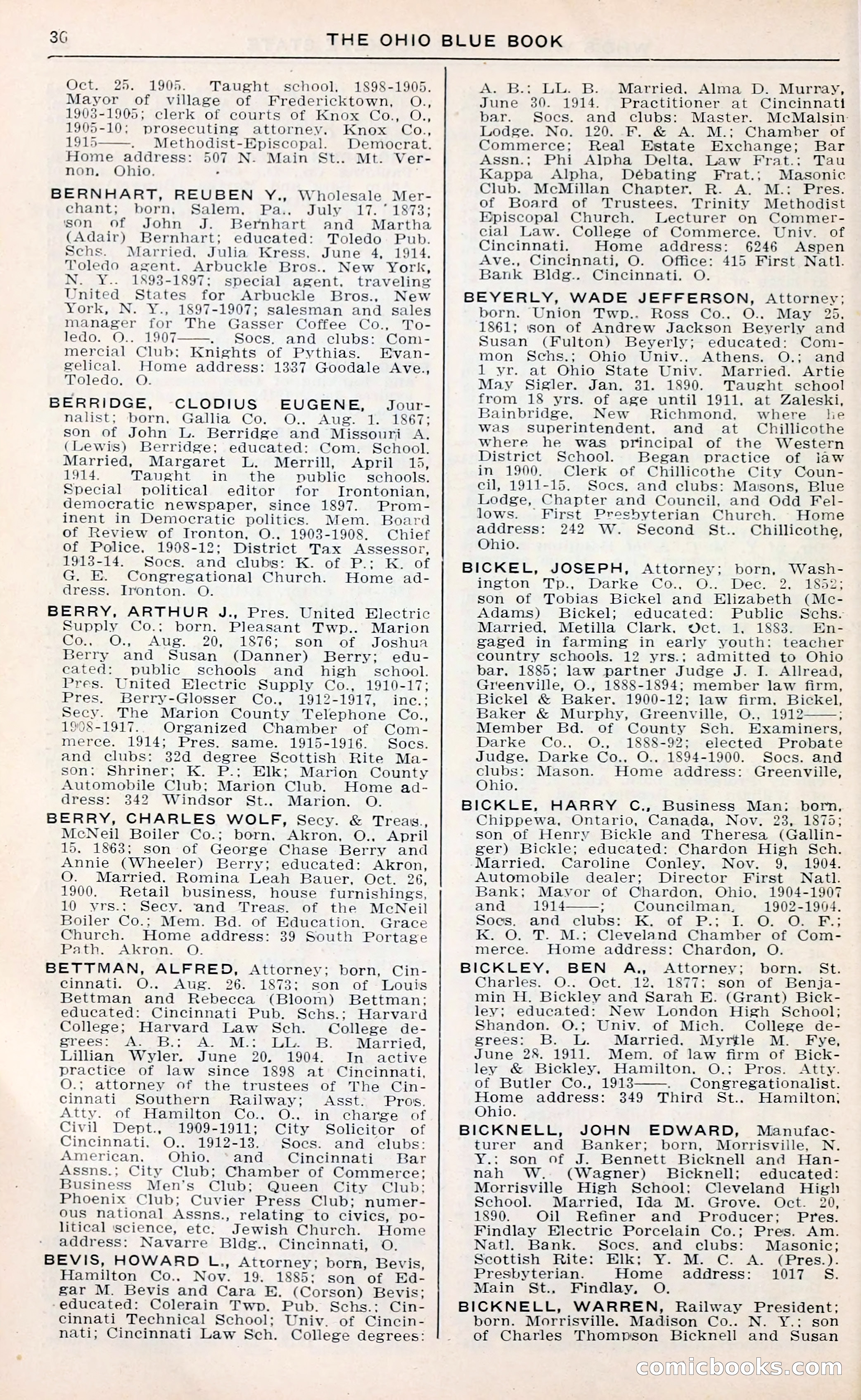 The Ohio Blue Book: Who's Who in the Buckeye State — page 40 of 396