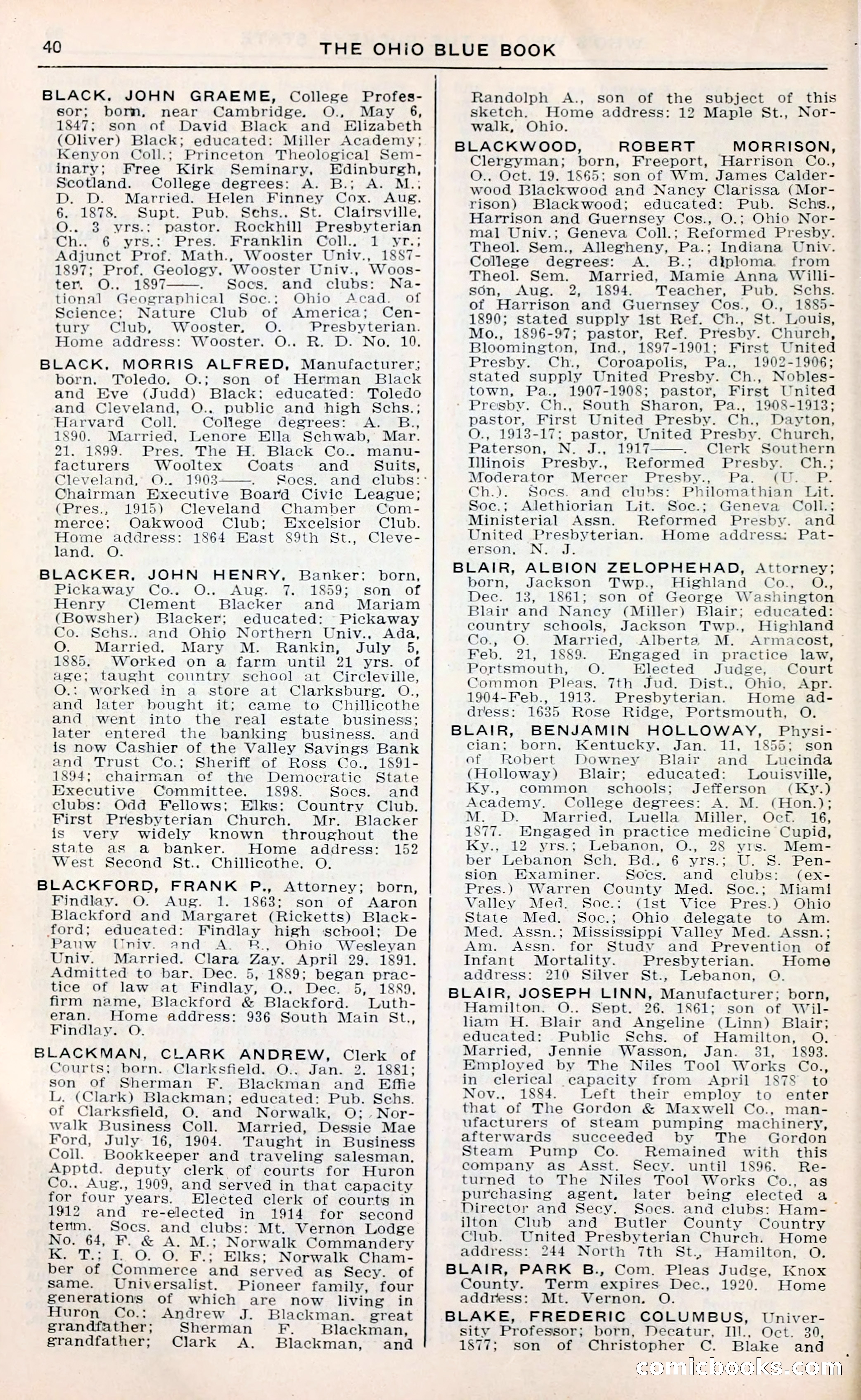The Ohio Blue Book: Who's Who in the Buckeye State — page 44 of 396