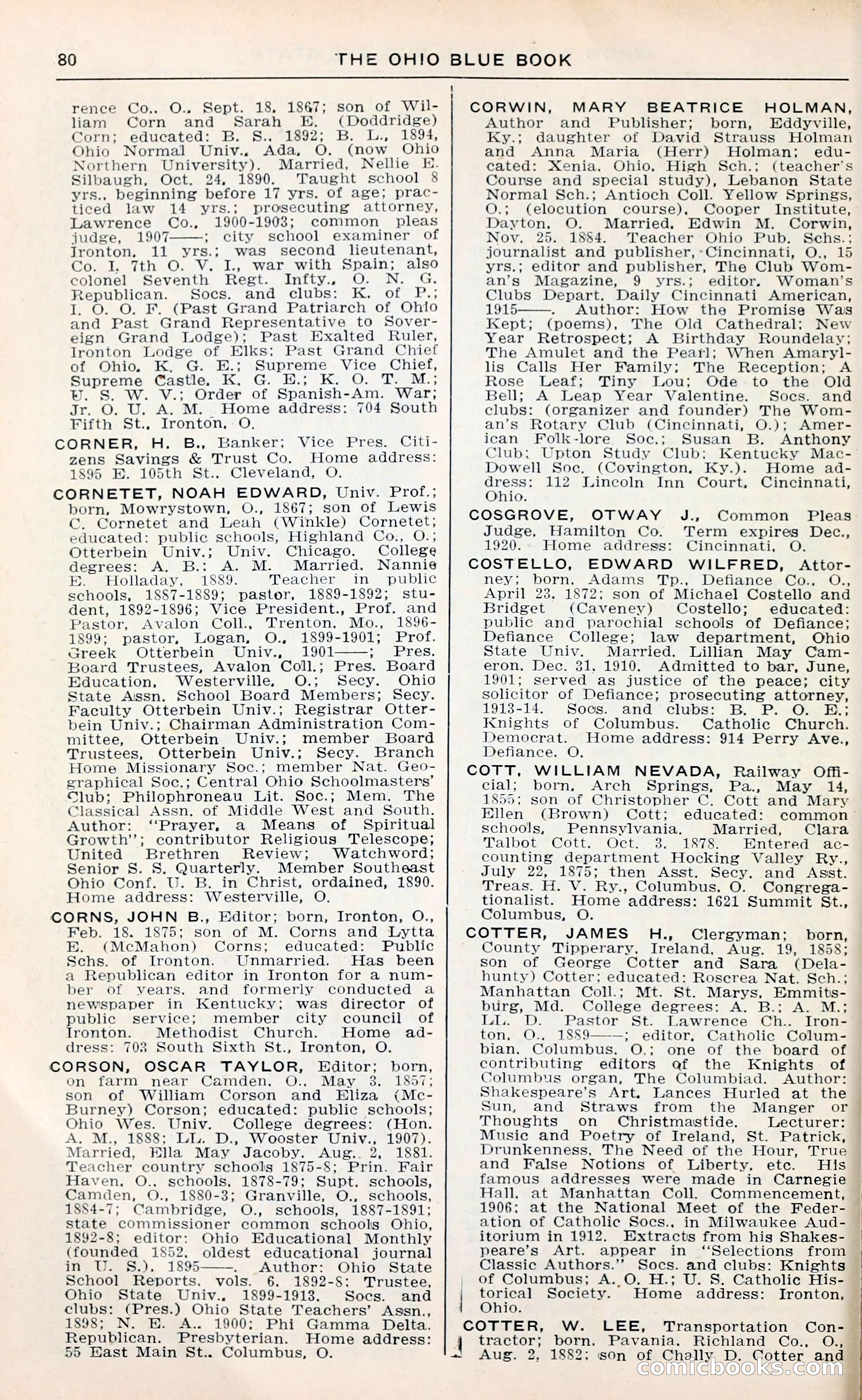 The Ohio Blue Book: Who's Who in the Buckeye State — page 84 of 396