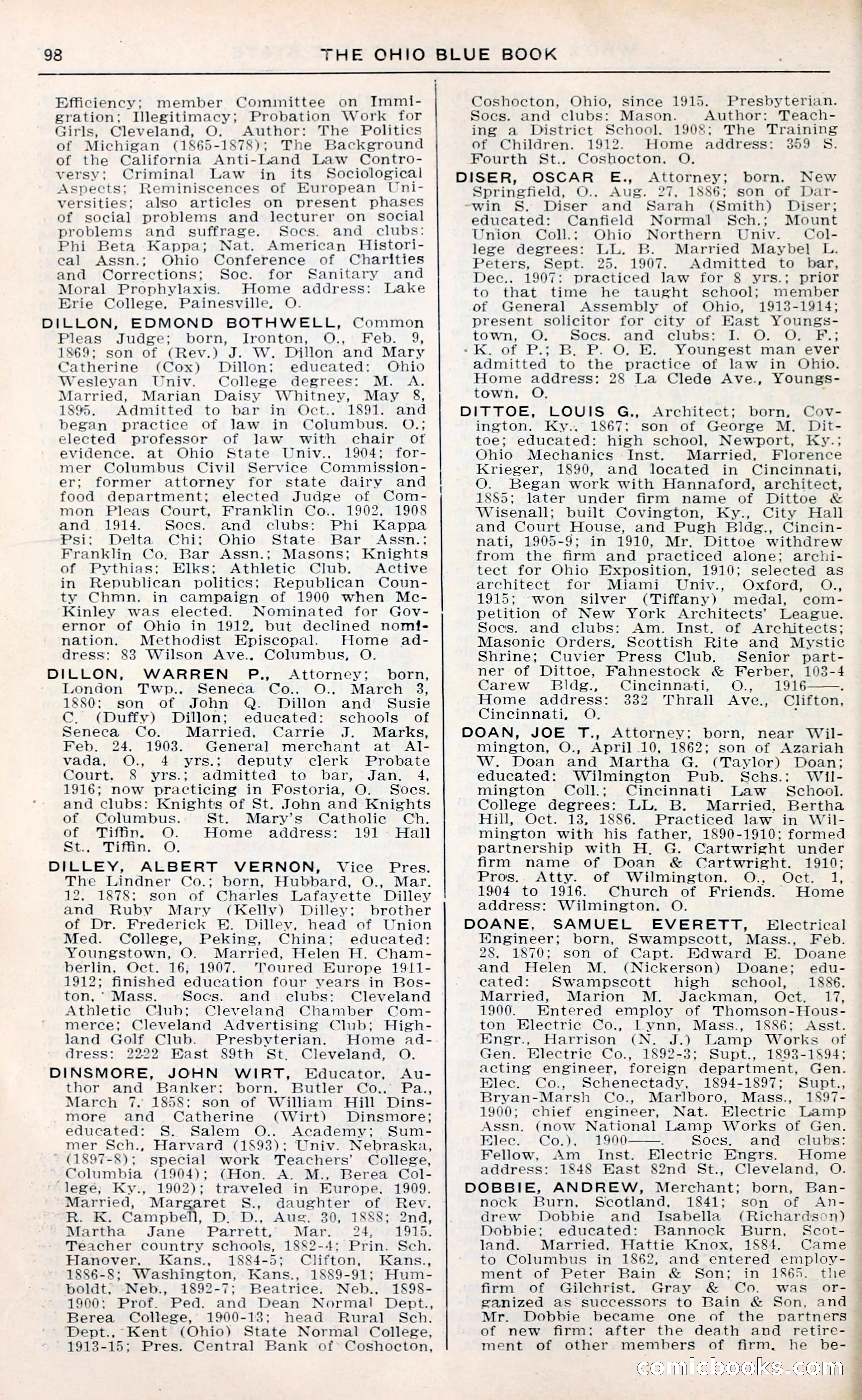 The Ohio Blue Book: Who's Who in the Buckeye State — page 102 of 396