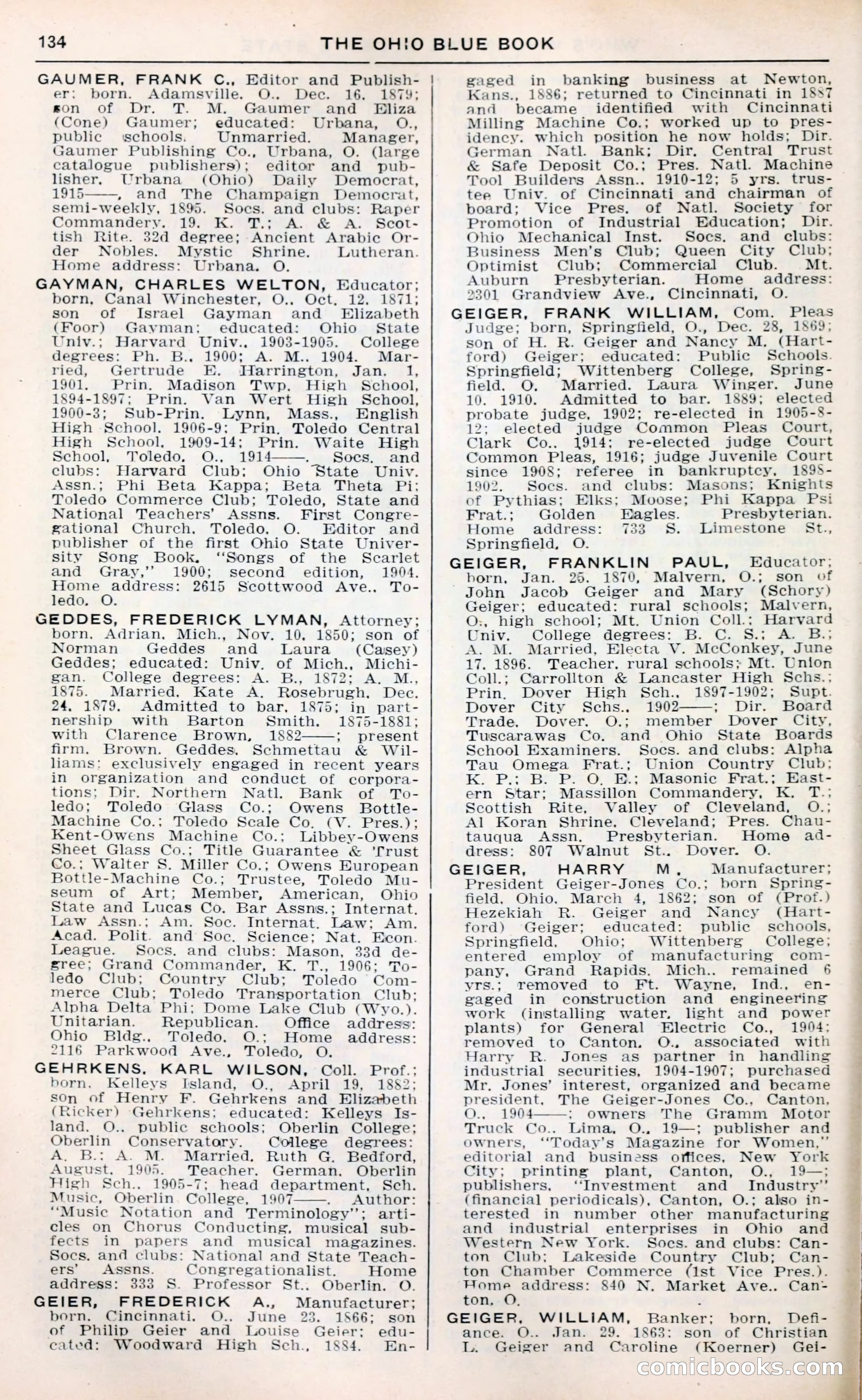 The Ohio Blue Book: Who's Who in the Buckeye State — page 138 of 396