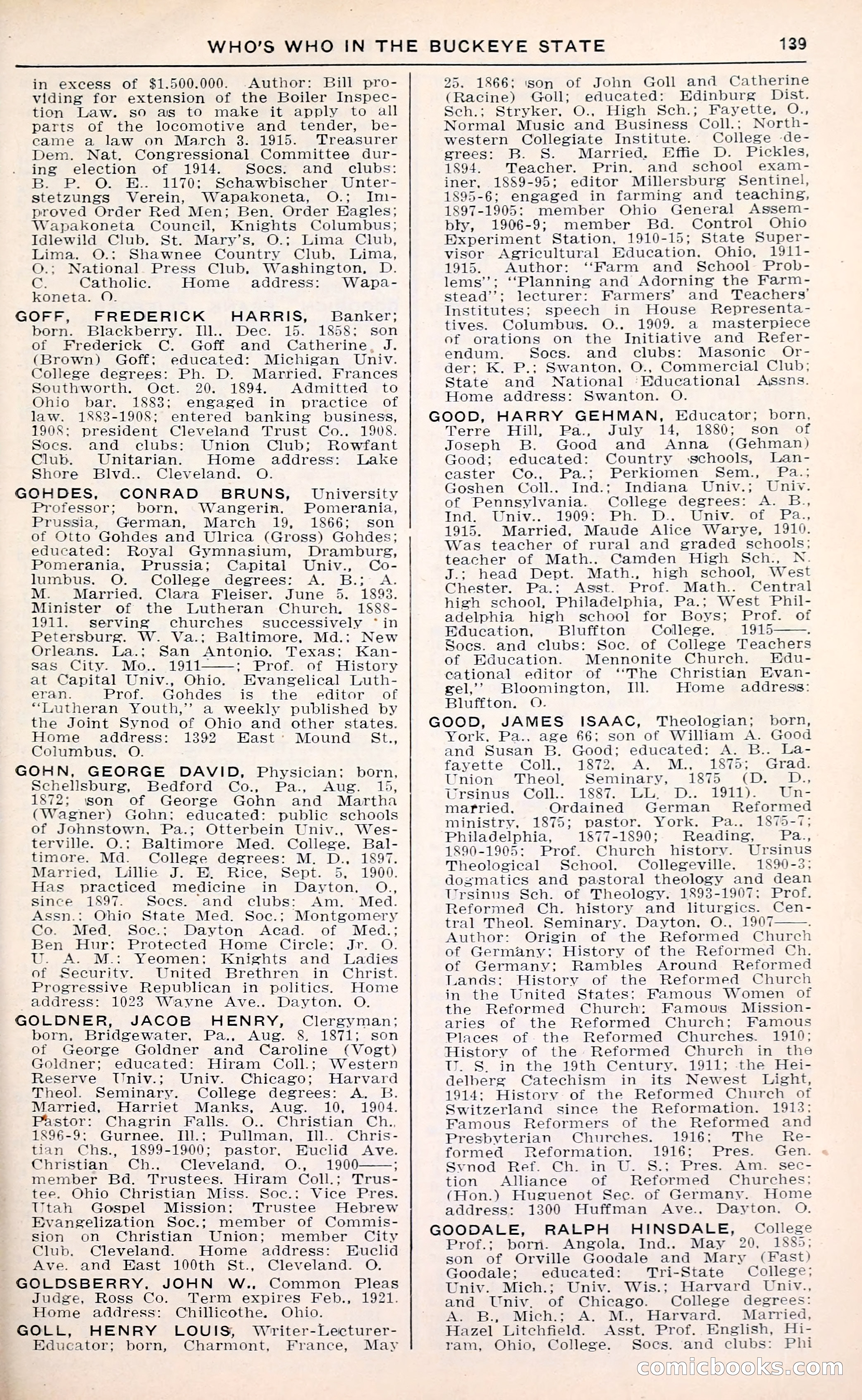 The Ohio Blue Book: Who's Who in the Buckeye State — page 143 of 396