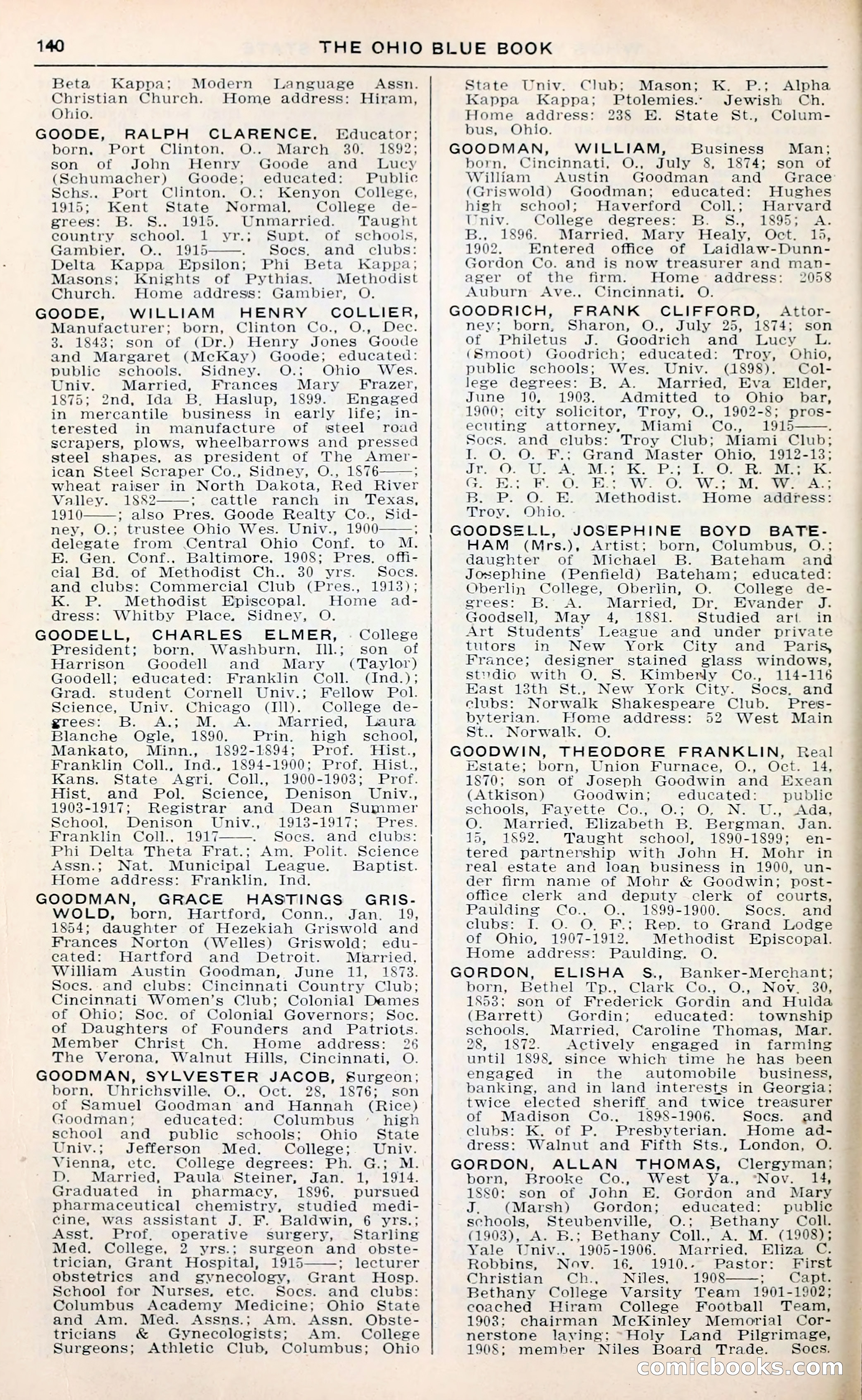 The Ohio Blue Book: Who's Who in the Buckeye State — page 144 of 396