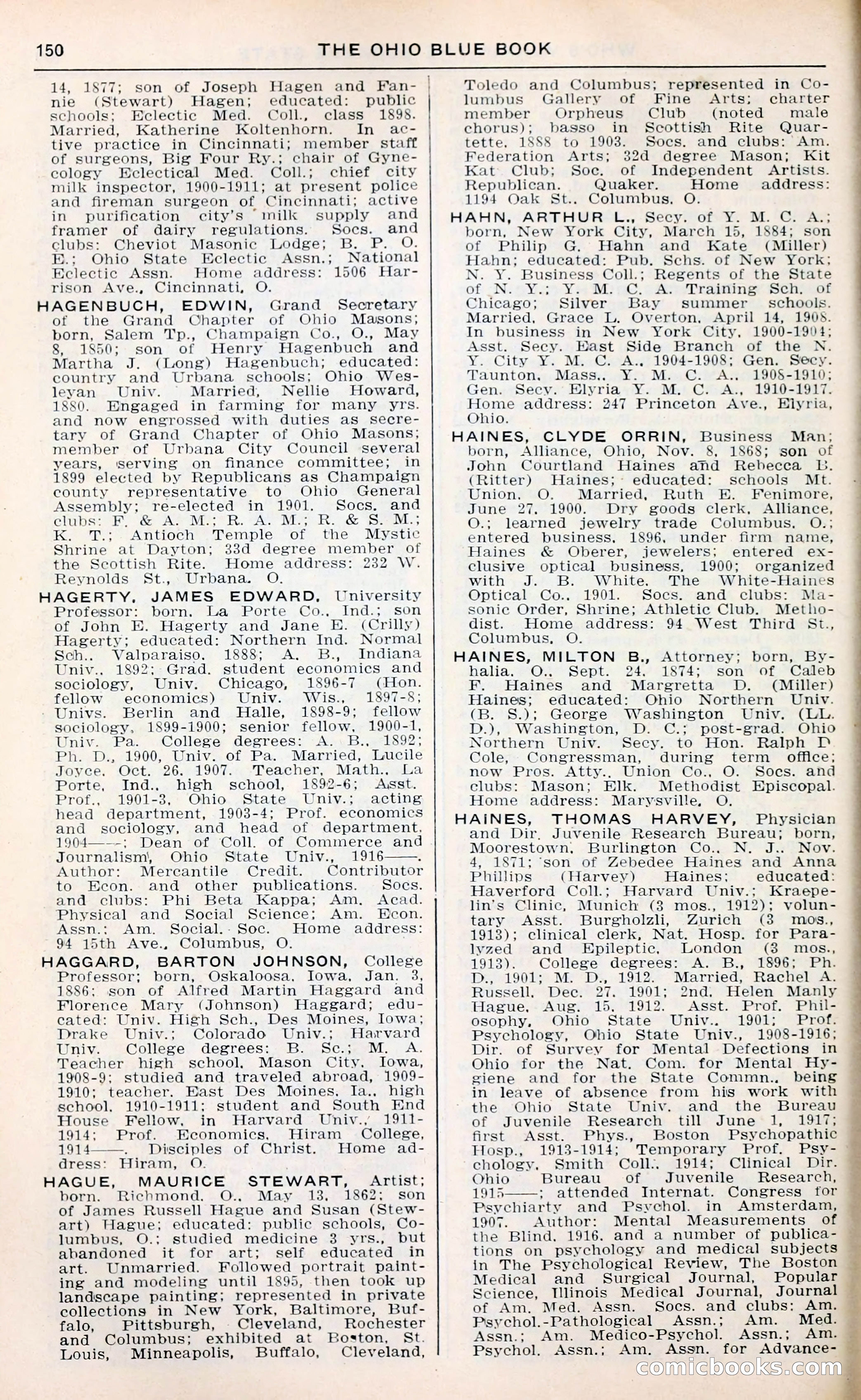 The Ohio Blue Book: Who's Who in the Buckeye State — page 154 of 396