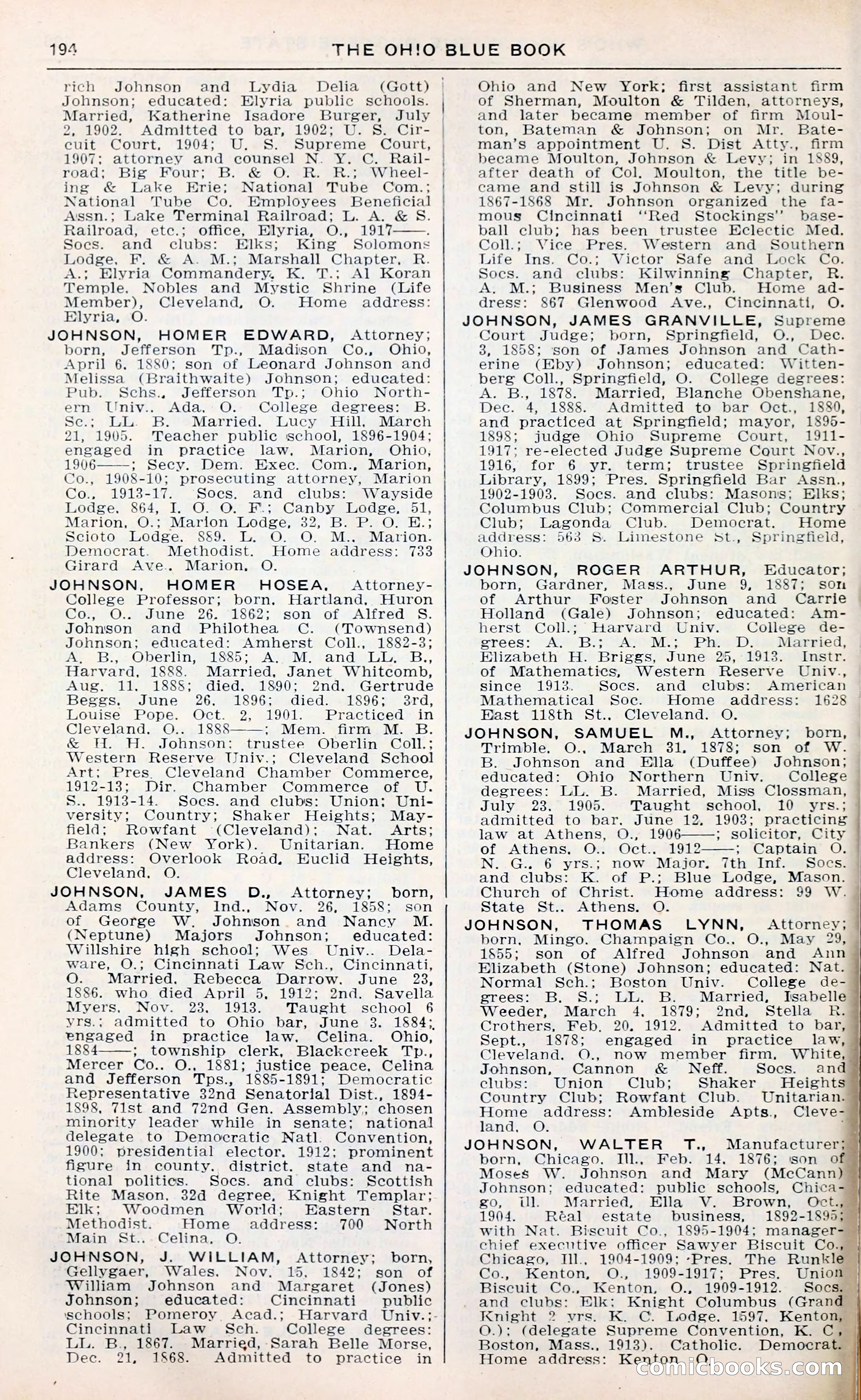 The Ohio Blue Book: Who's Who in the Buckeye State — page 198 of 396