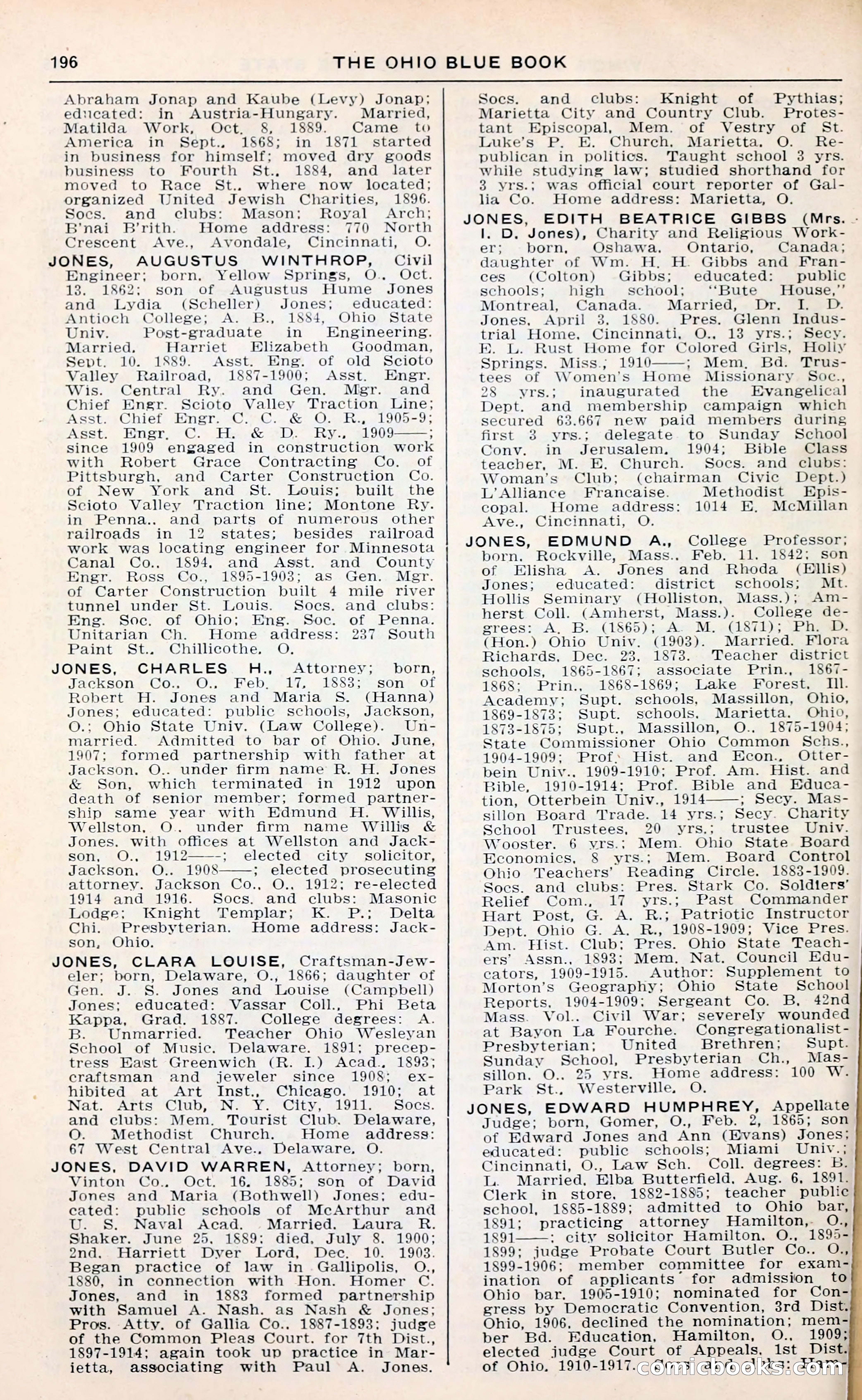 The Ohio Blue Book: Who's Who in the Buckeye State — page 200 of 396
