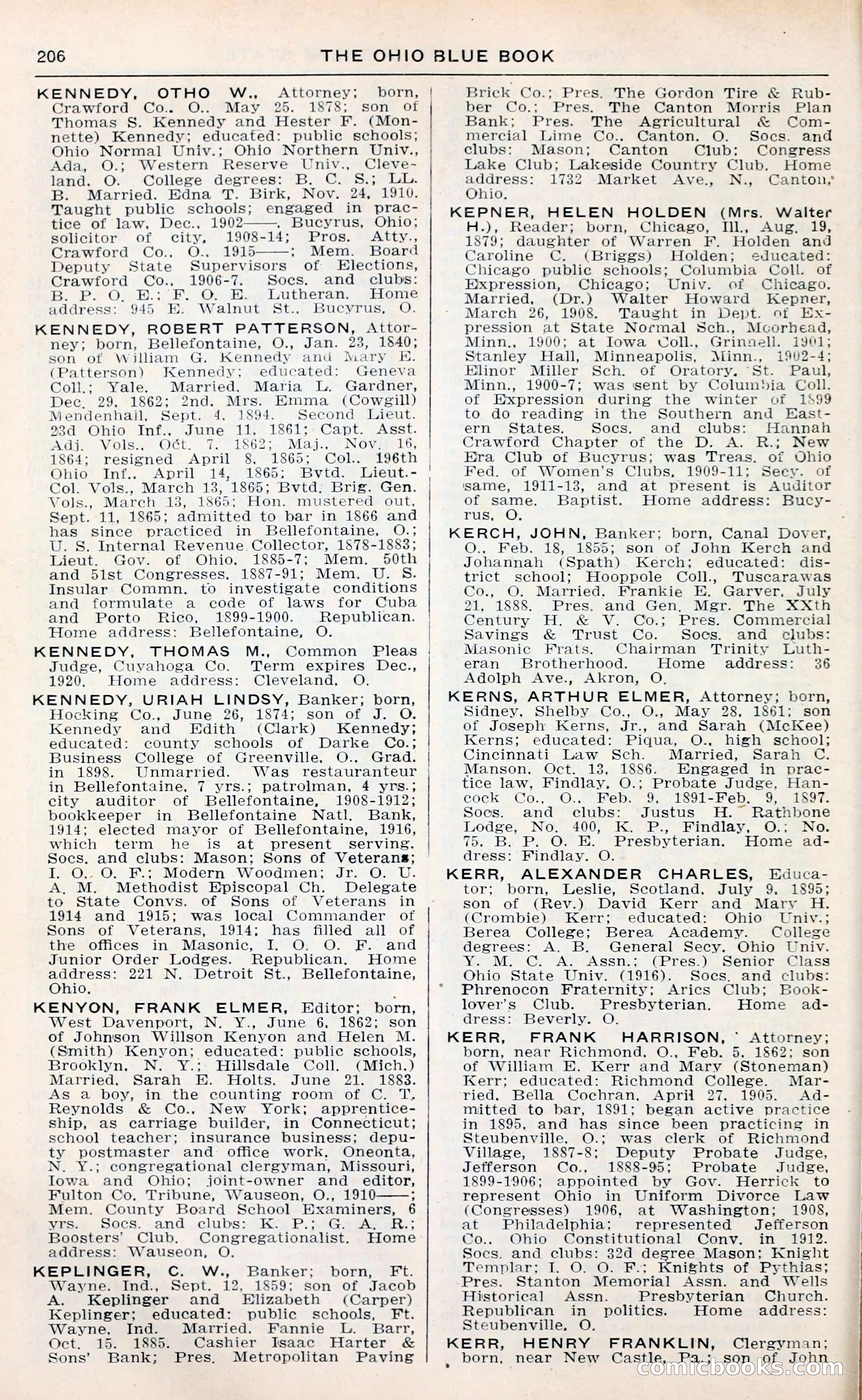 The Ohio Blue Book: Who's Who in the Buckeye State — page 210 of 396
