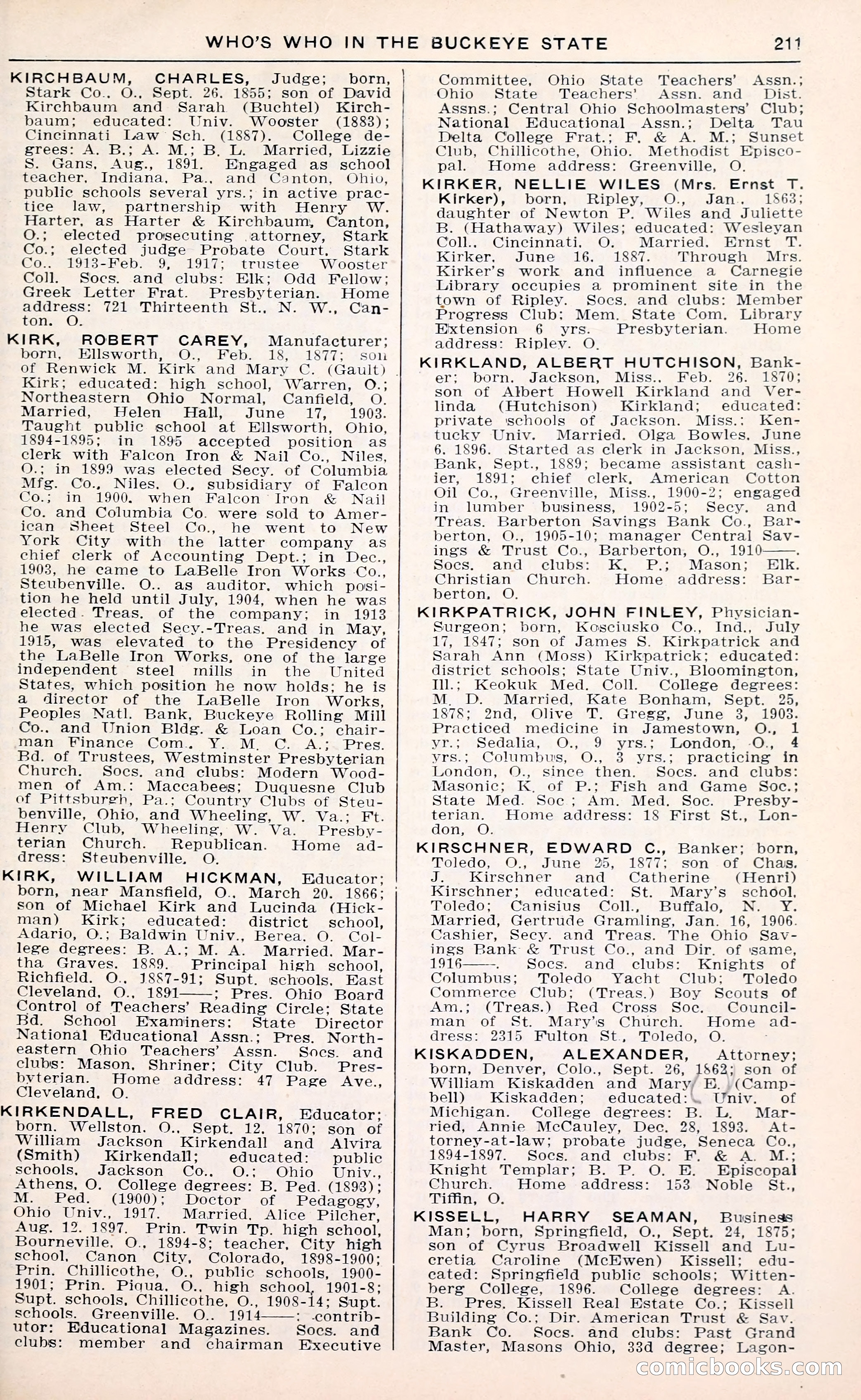 The Ohio Blue Book: Who's Who in the Buckeye State — page 215 of 396