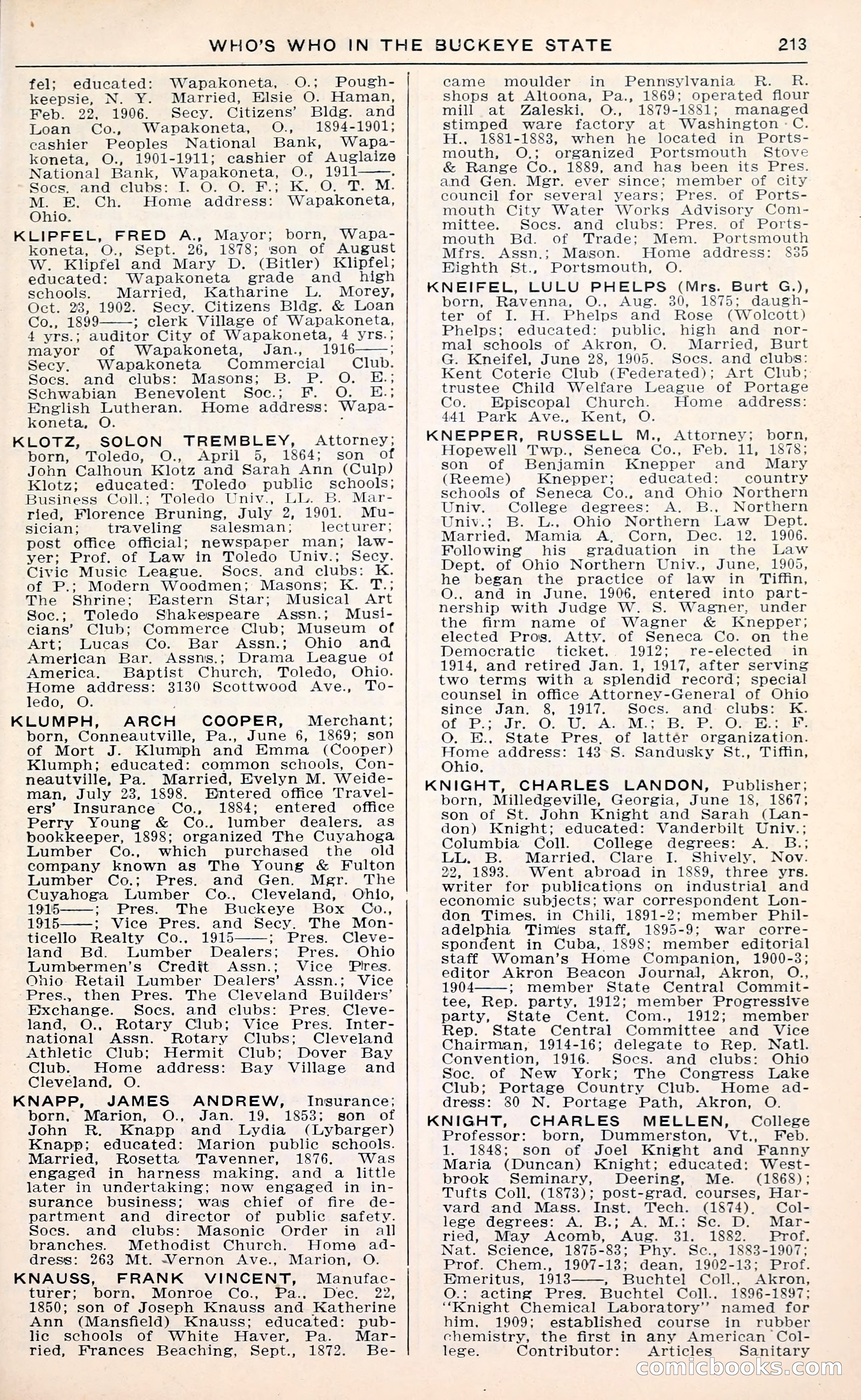 The Ohio Blue Book: Who's Who in the Buckeye State — page 217 of 396