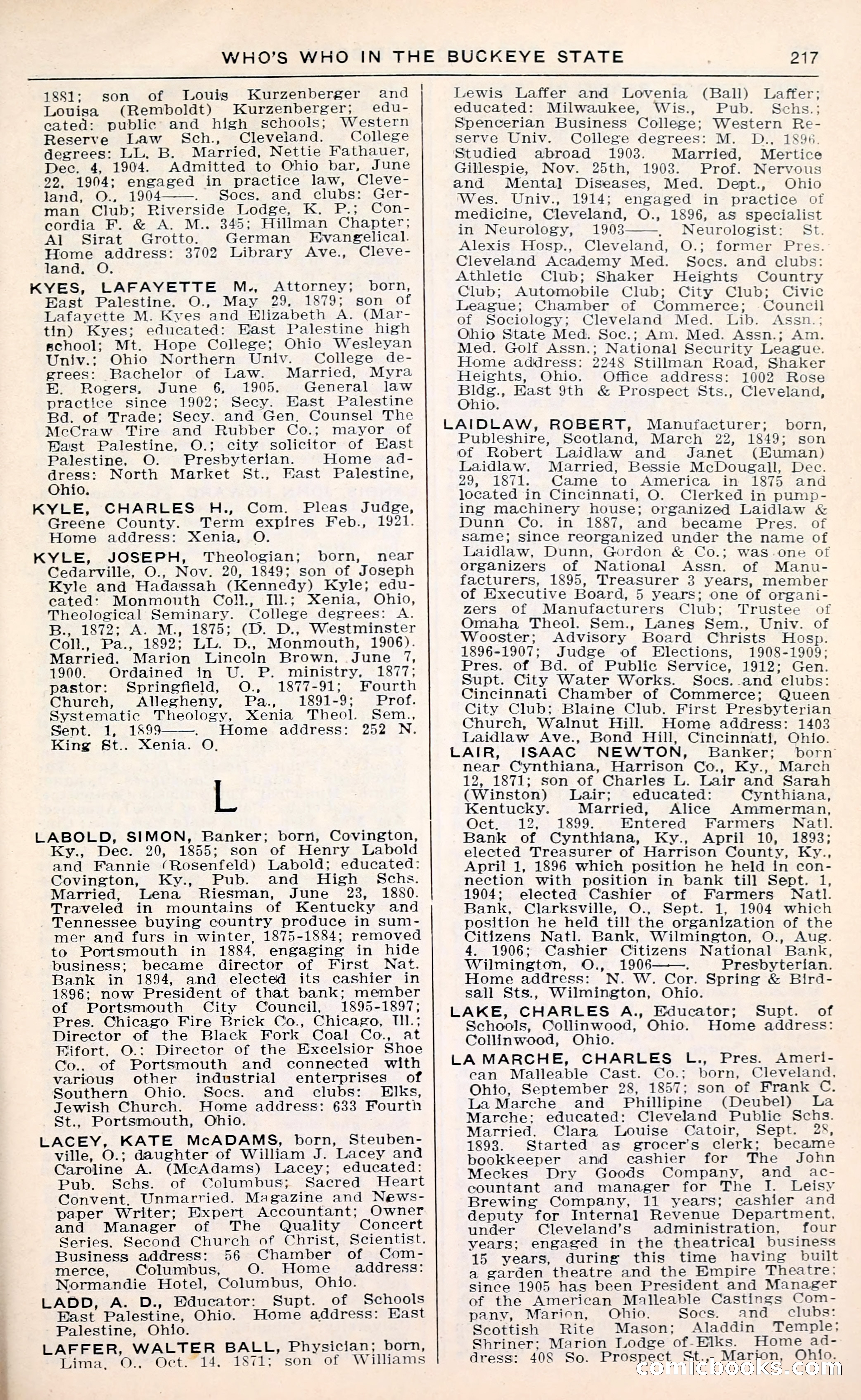 The Ohio Blue Book: Who's Who in the Buckeye State — page 221 of 396