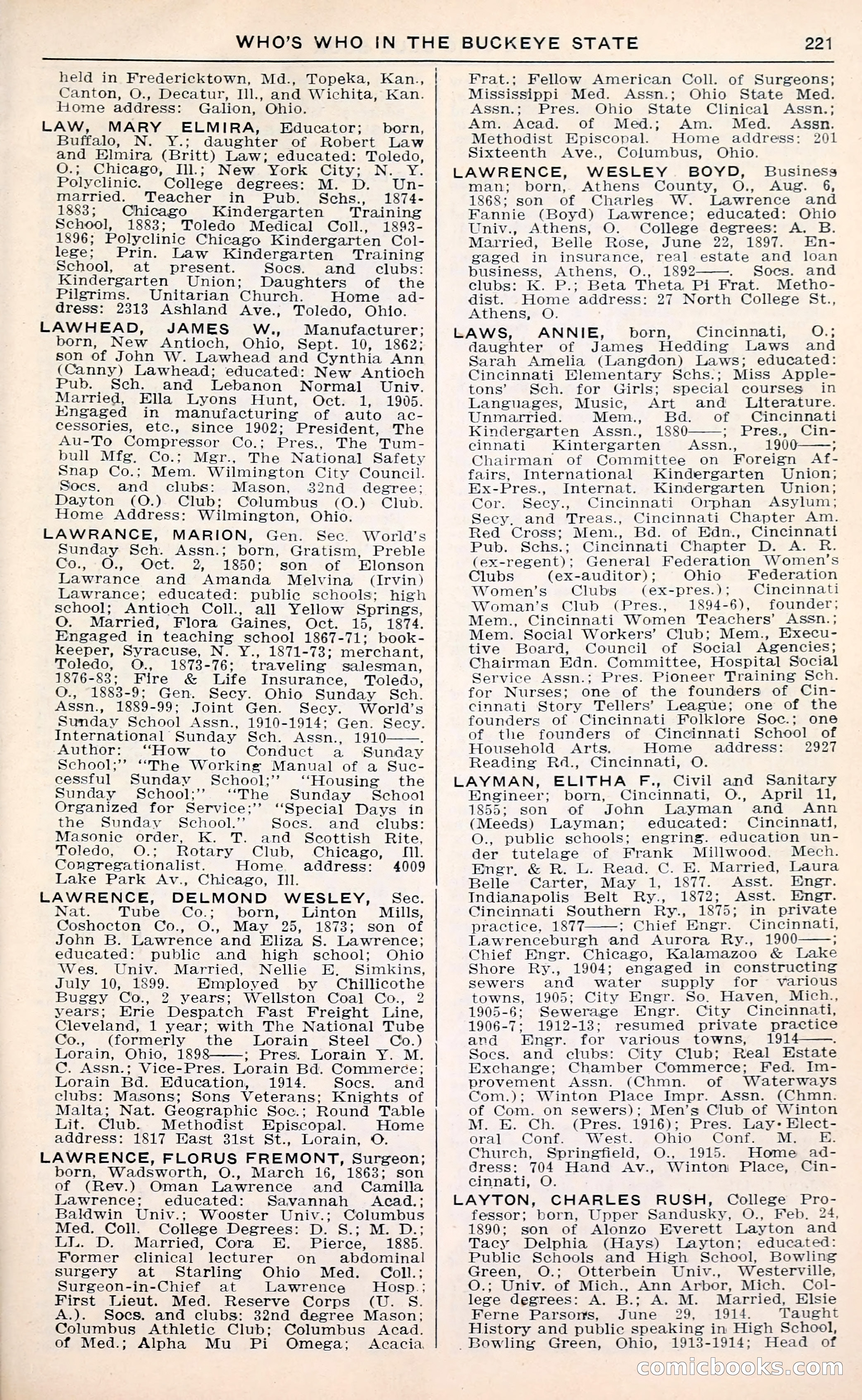 The Ohio Blue Book: Who's Who in the Buckeye State — page 225 of 396