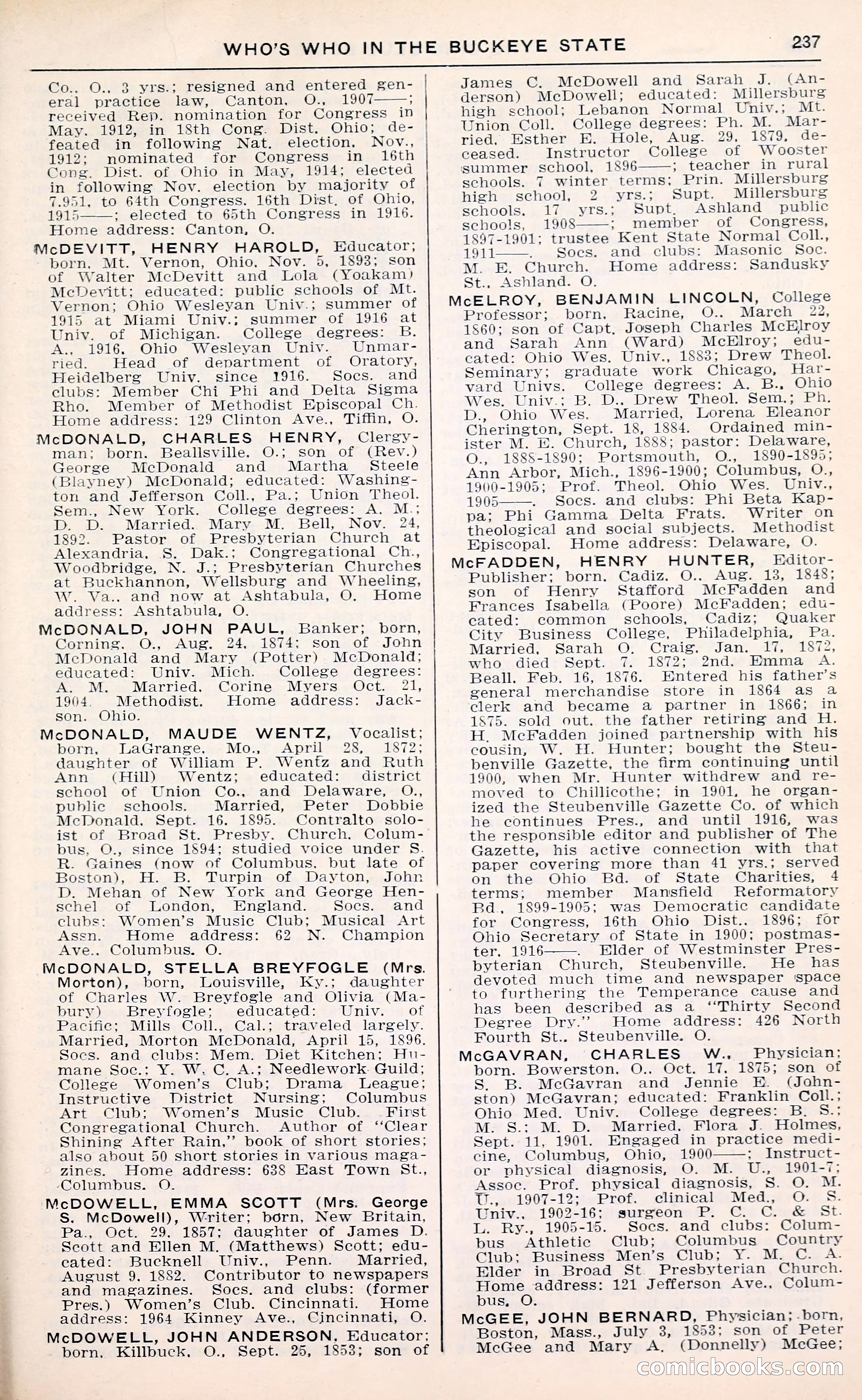 The Ohio Blue Book: Who's Who in the Buckeye State — page 241 of 396