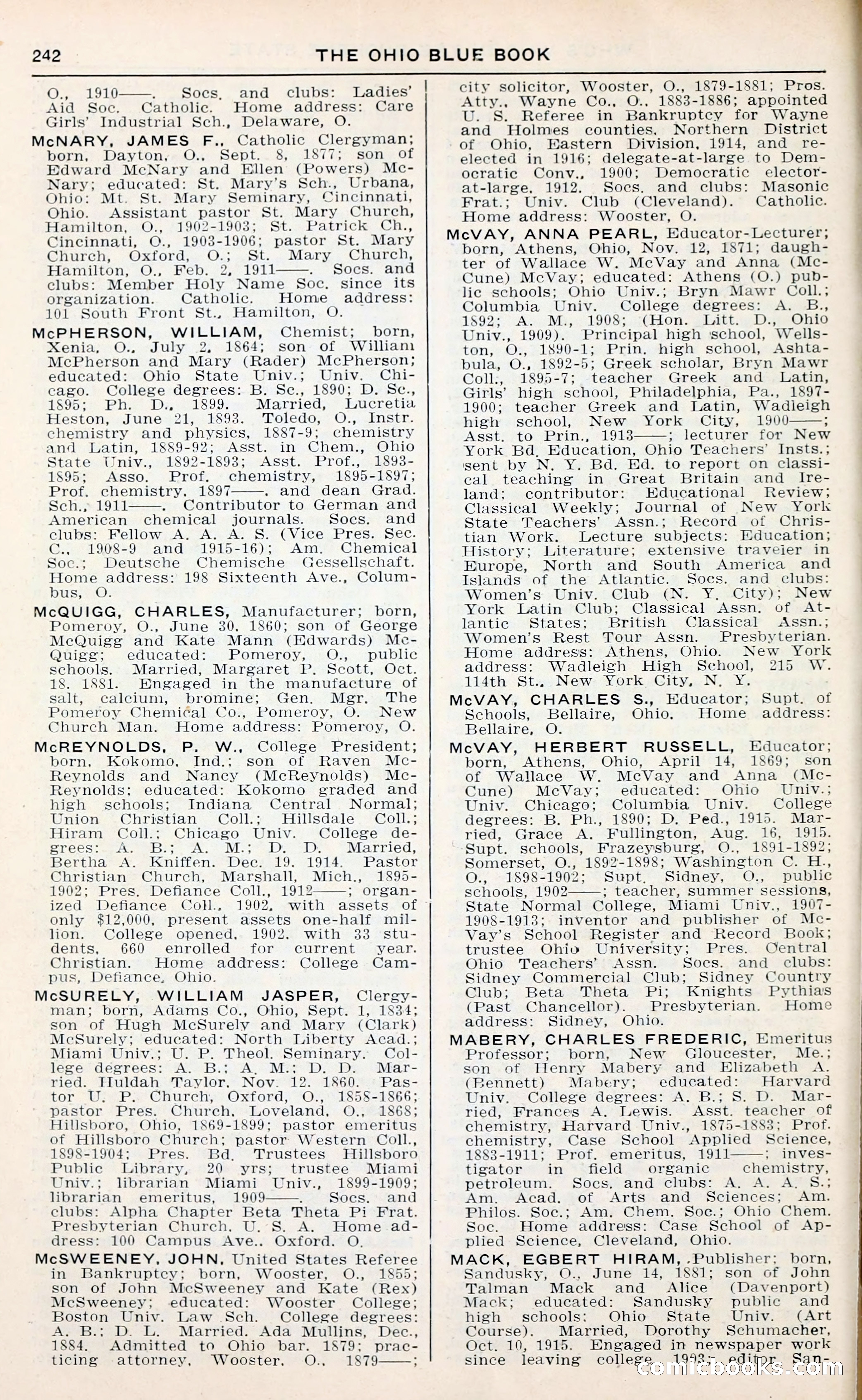 The Ohio Blue Book: Who's Who in the Buckeye State — page 246 of 396