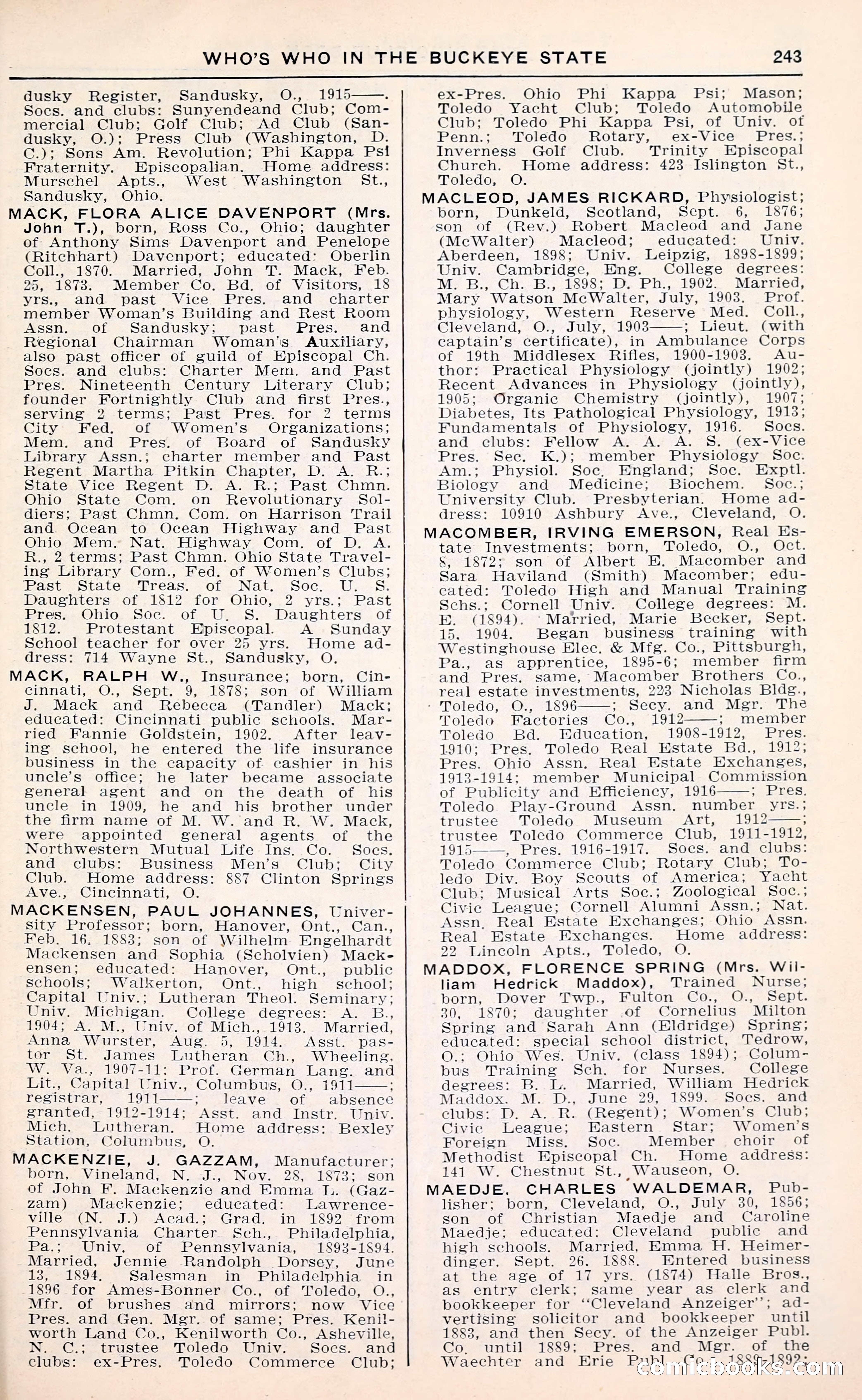 The Ohio Blue Book: Who's Who in the Buckeye State — page 247 of 396