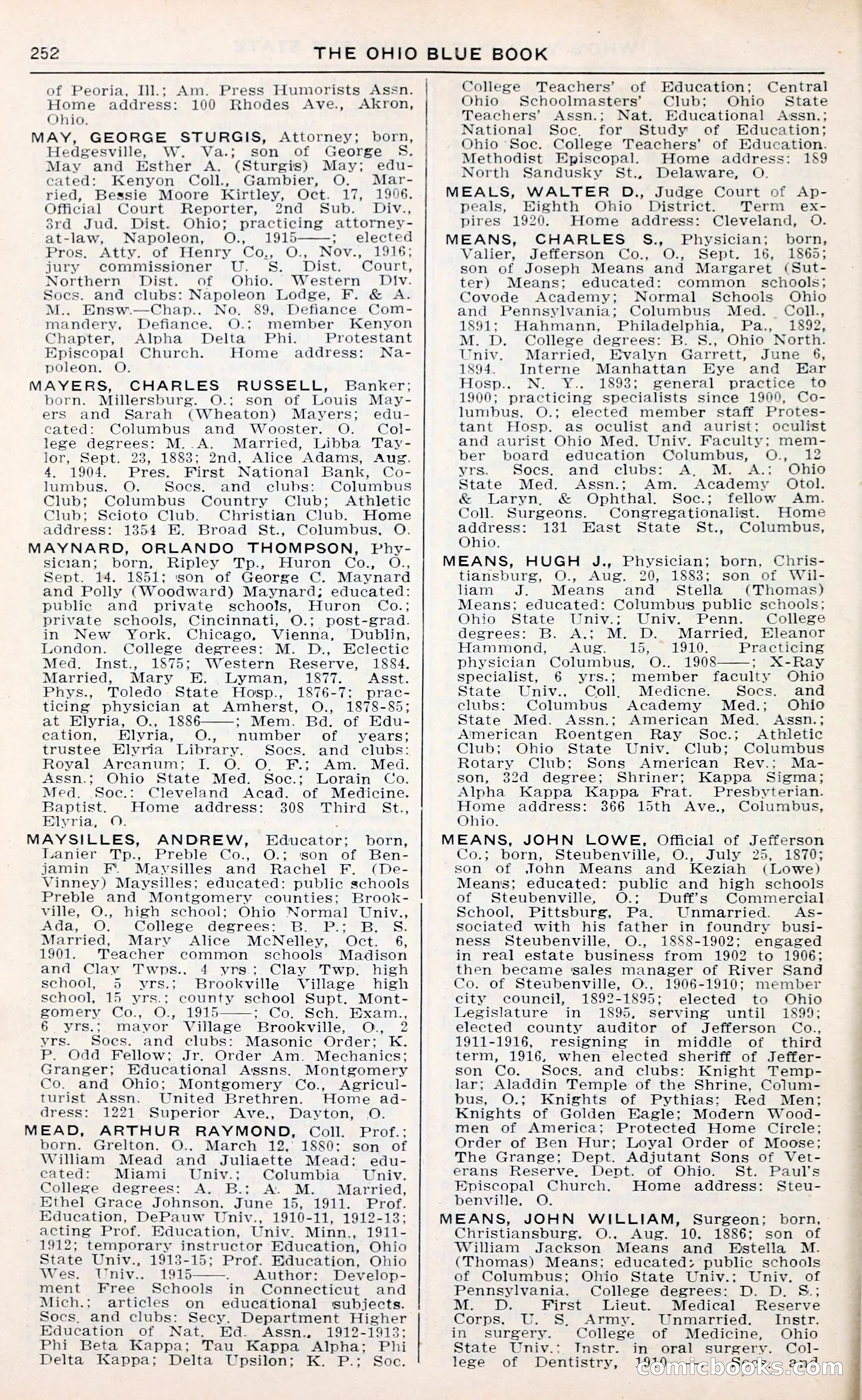The Ohio Blue Book: Who's Who in the Buckeye State — page 256 of 396