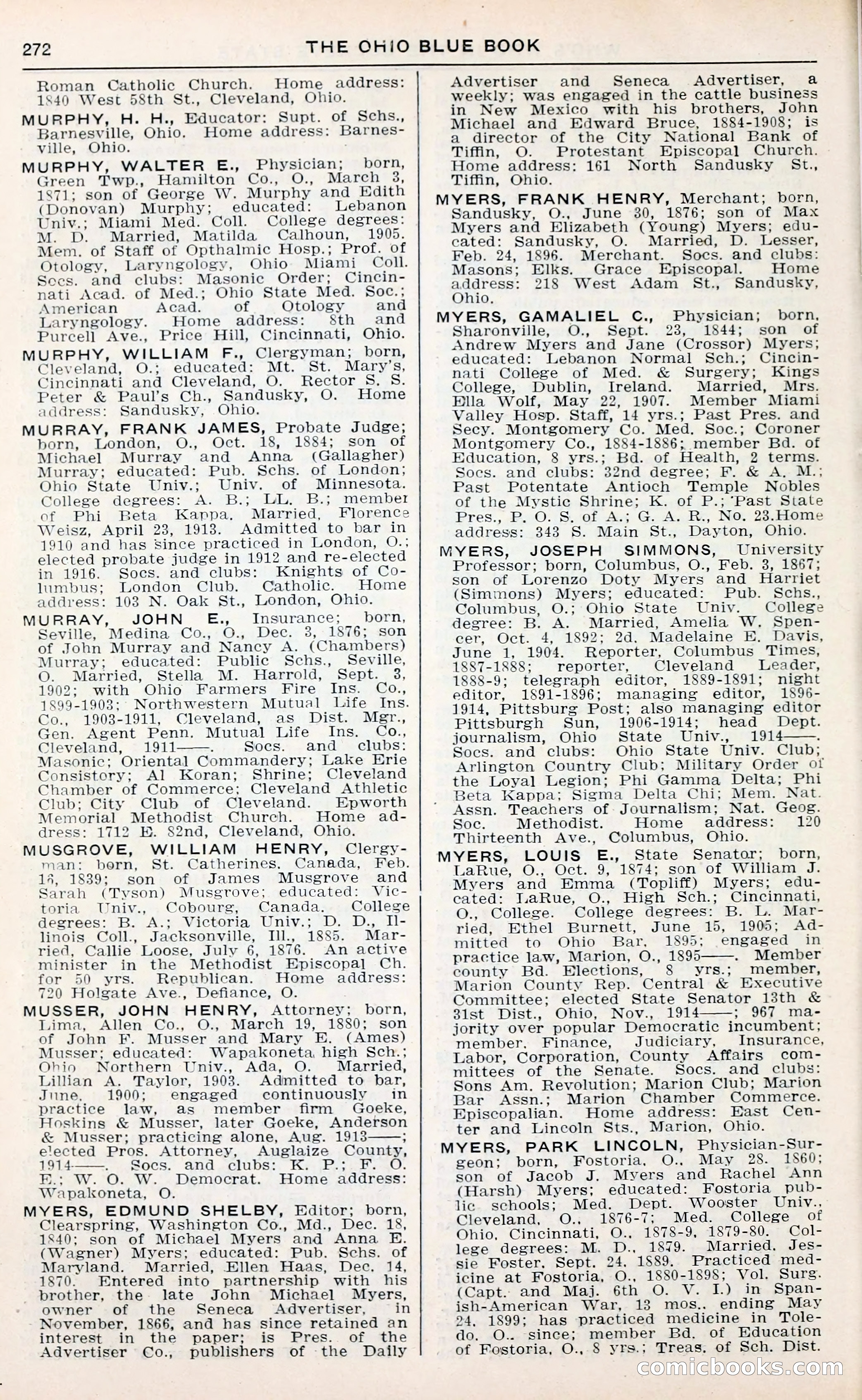 The Ohio Blue Book: Who's Who in the Buckeye State — page 276 of 396