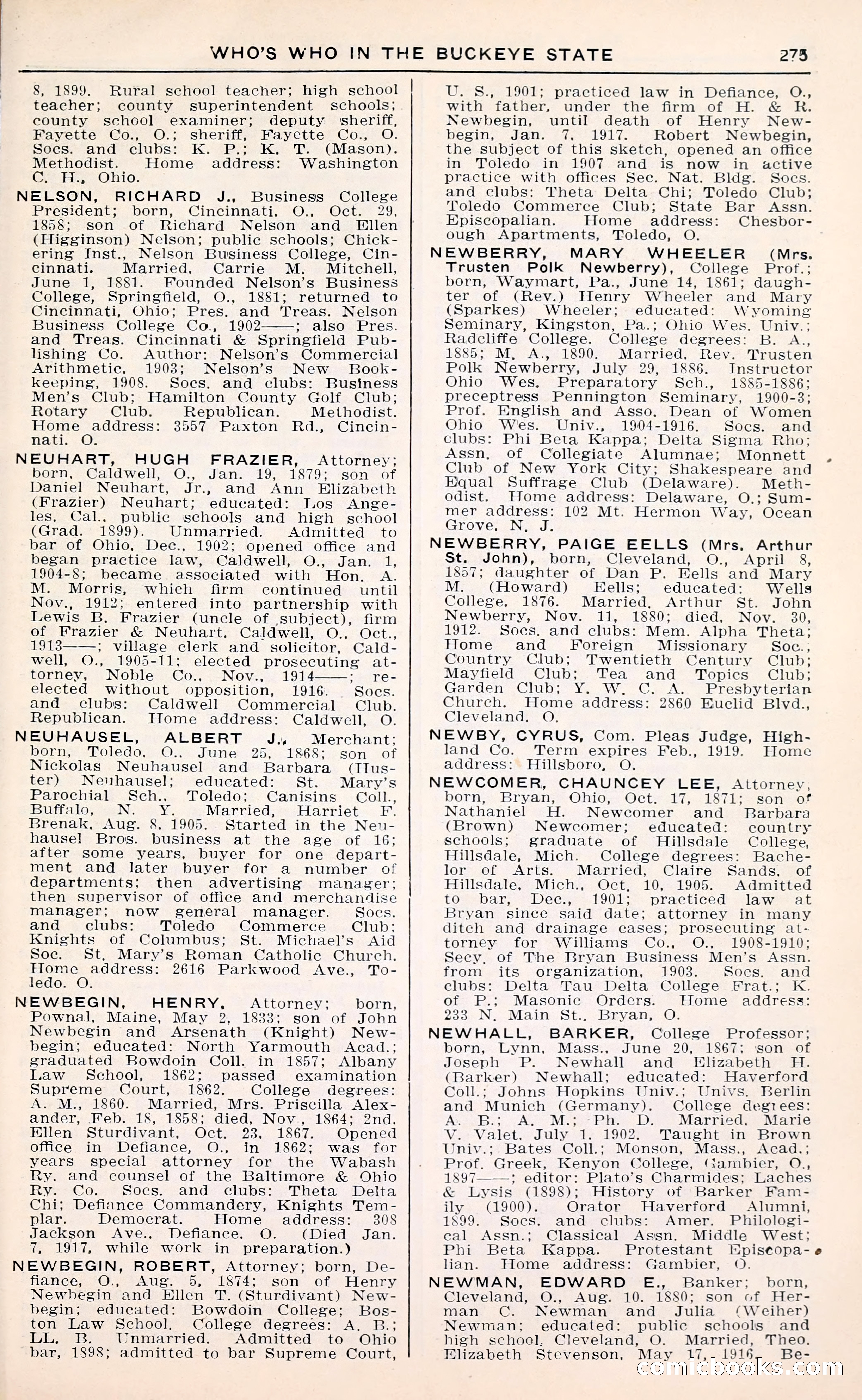 The Ohio Blue Book: Who's Who in the Buckeye State — page 279 of 396