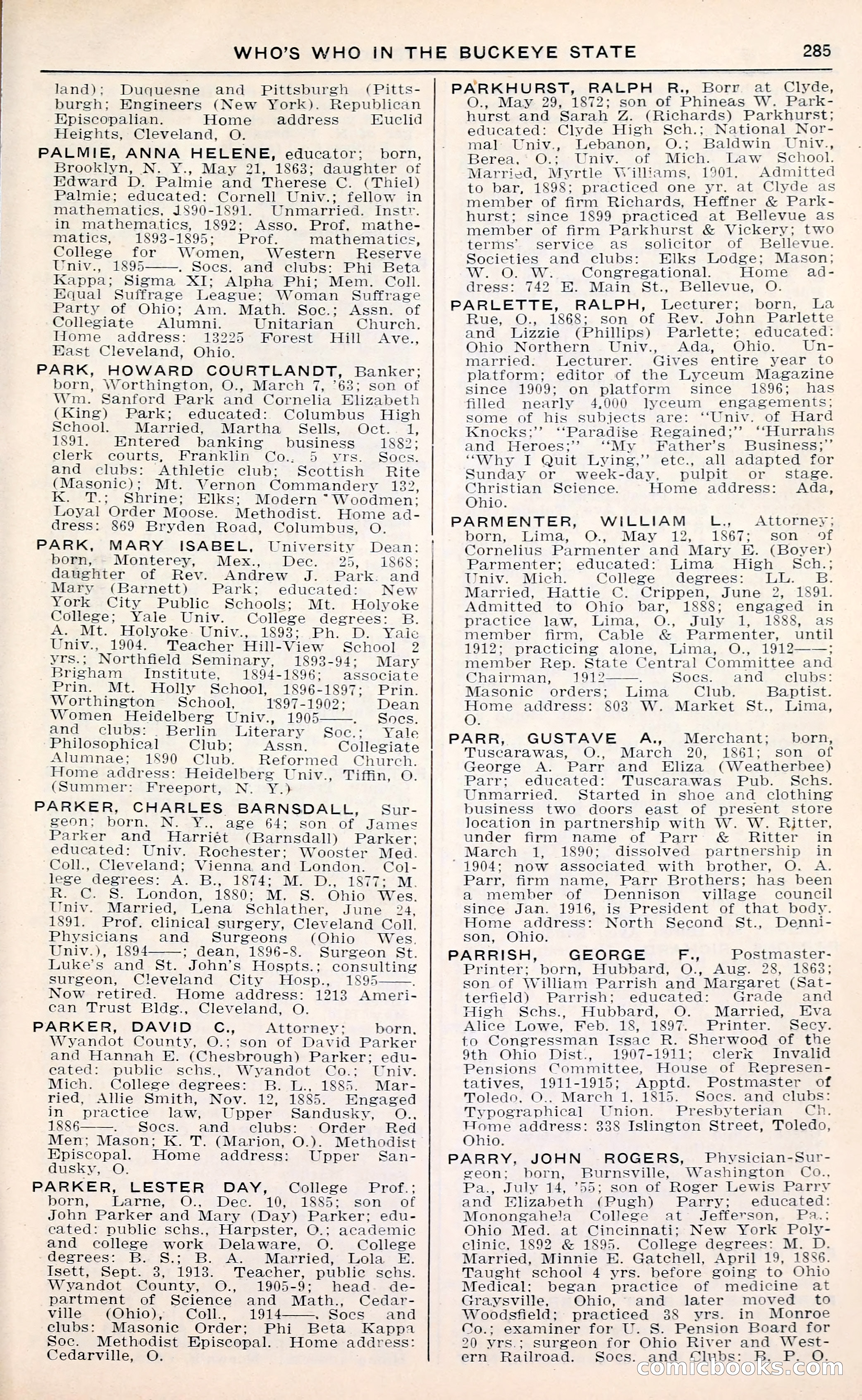 The Ohio Blue Book: Who's Who in the Buckeye State — page 289 of 396