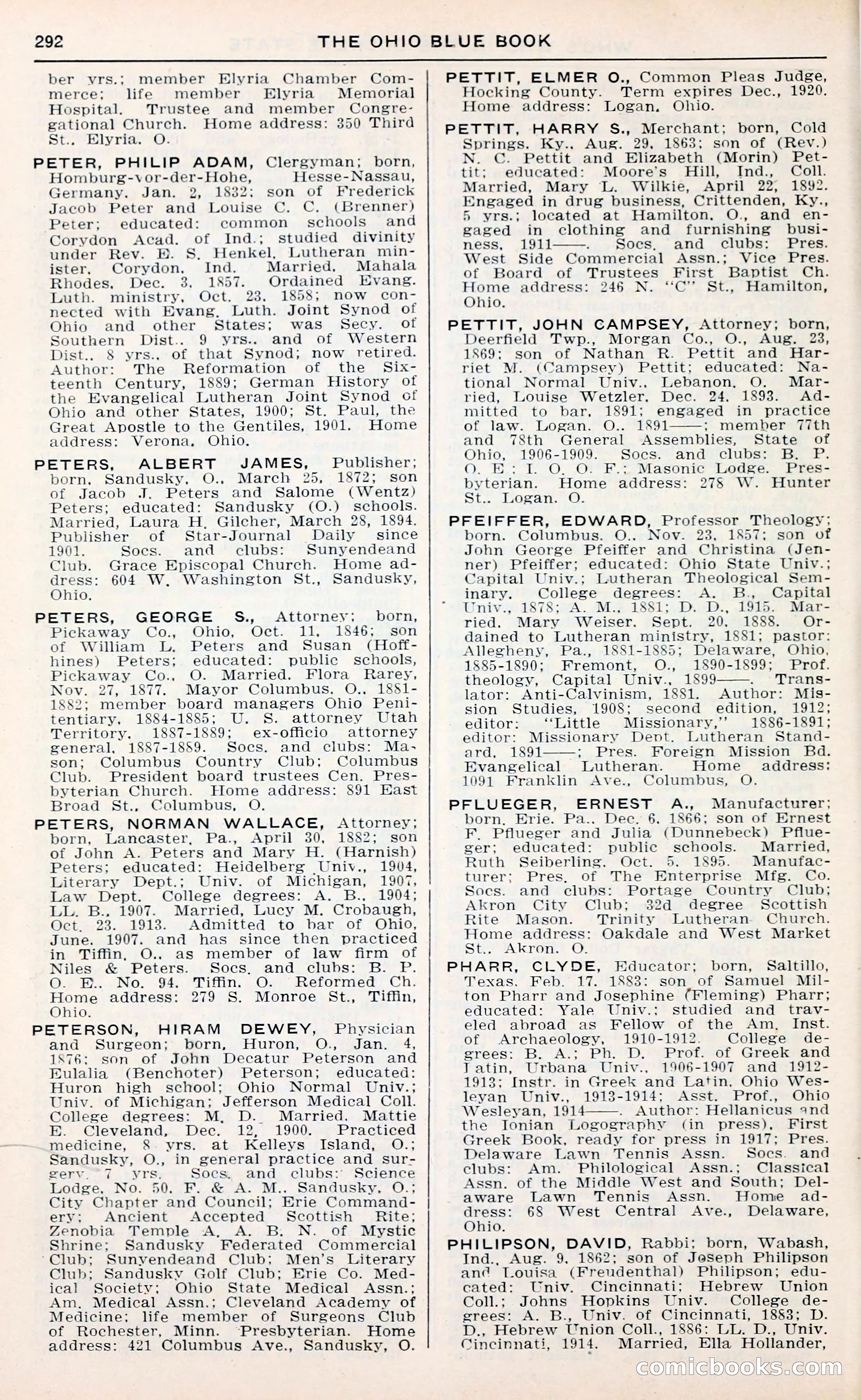 The Ohio Blue Book: Who's Who in the Buckeye State — page 296 of 396