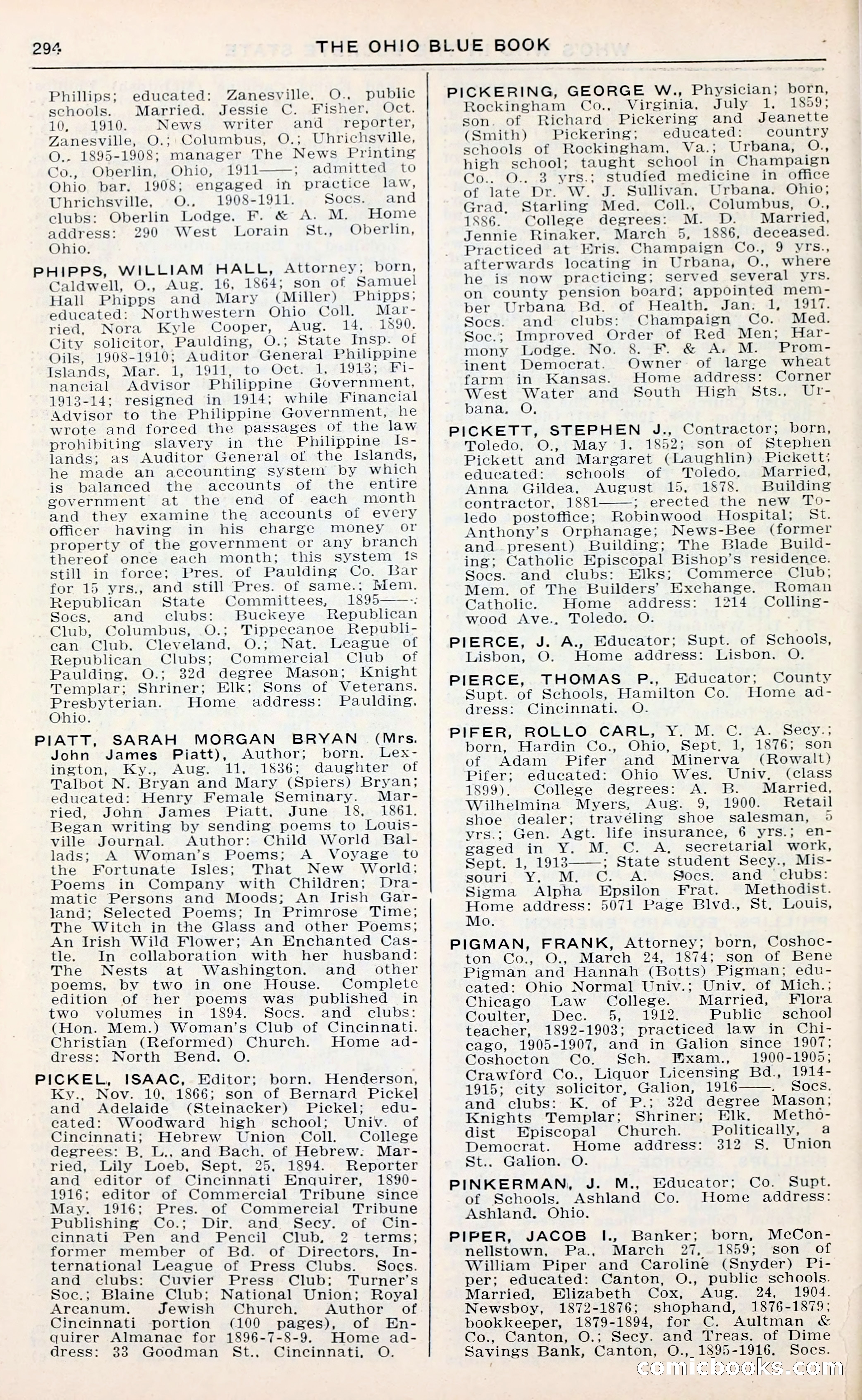 The Ohio Blue Book: Who's Who in the Buckeye State — page 298 of 396
