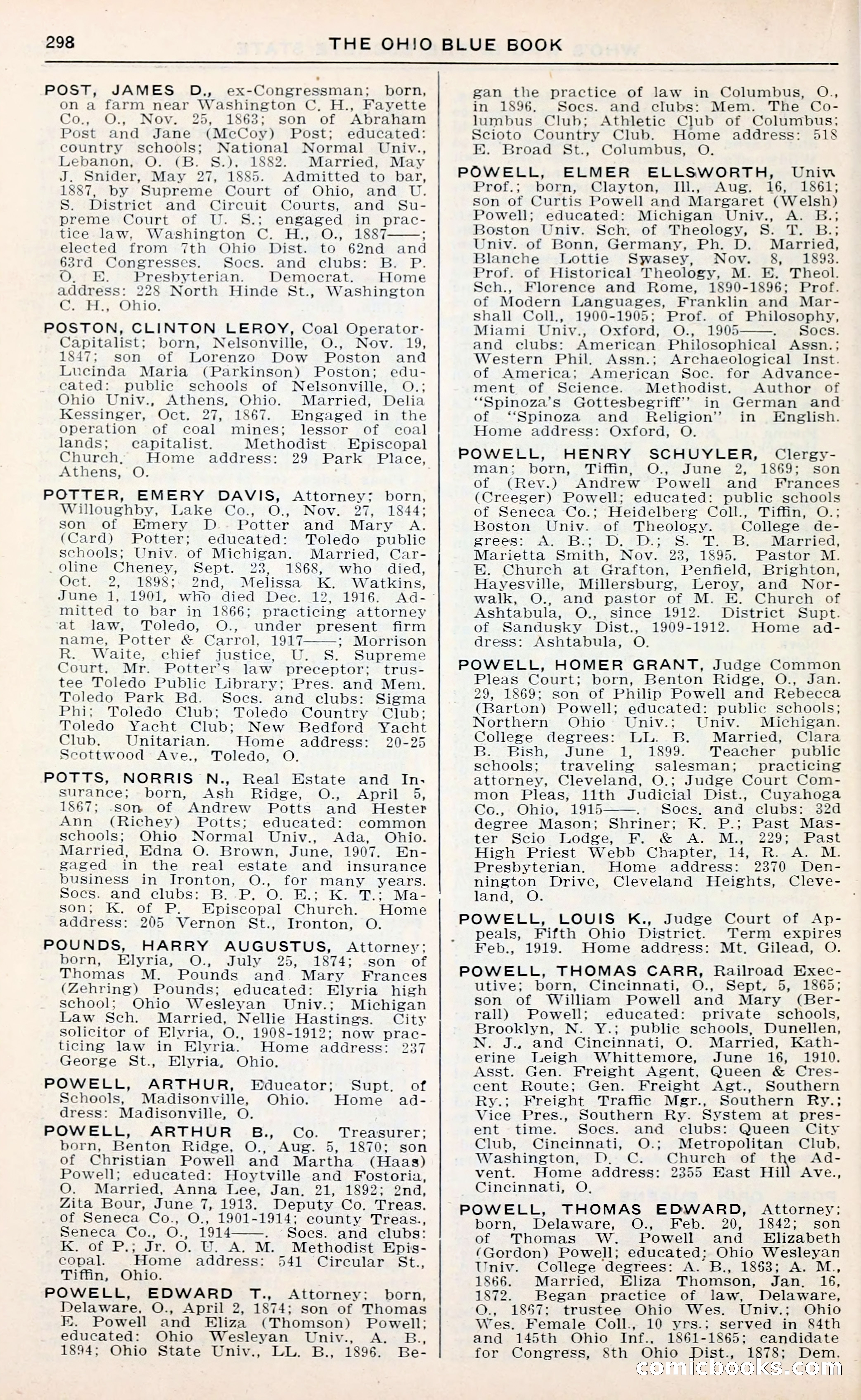 The Ohio Blue Book: Who's Who in the Buckeye State — page 302 of 396