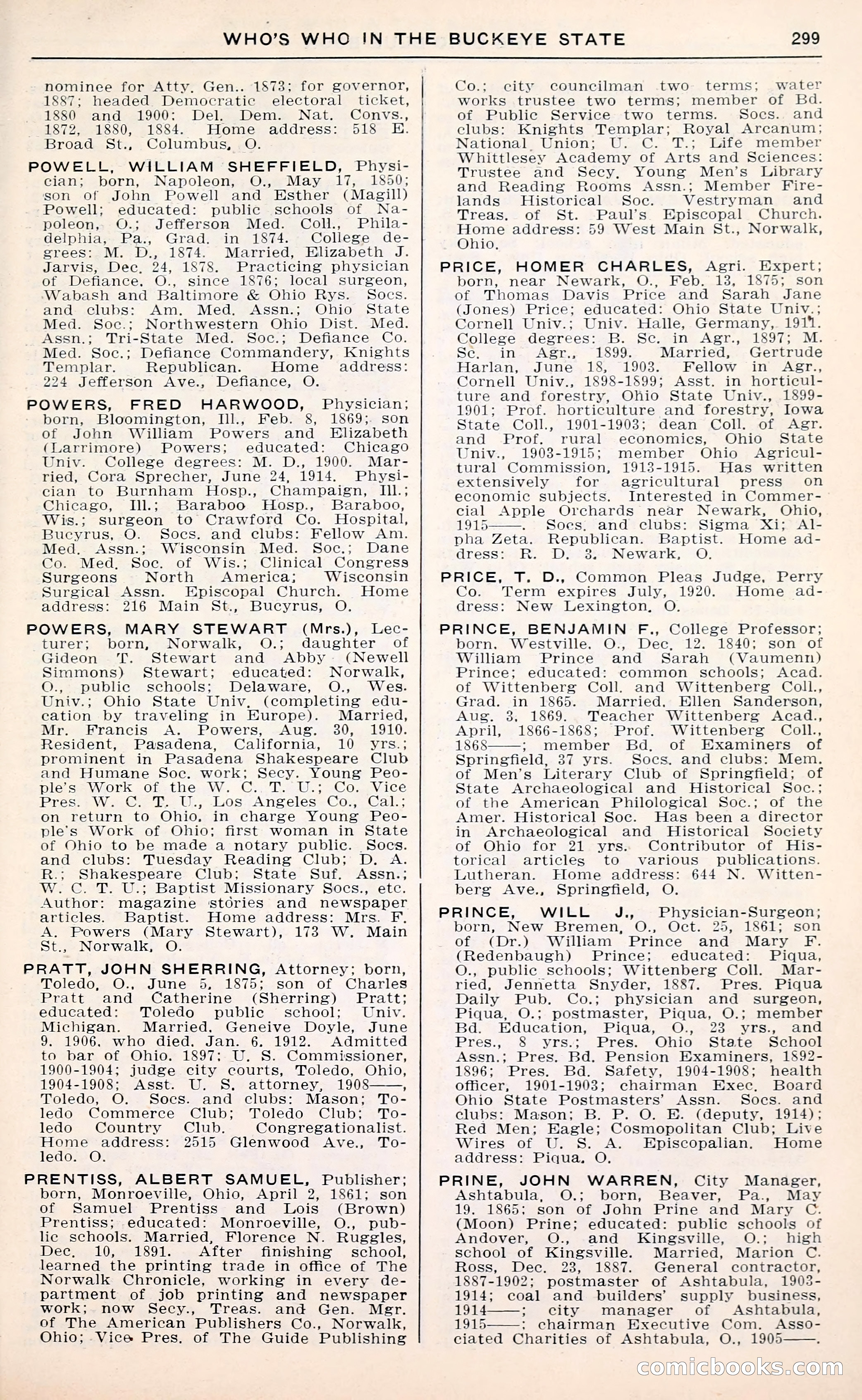 The Ohio Blue Book: Who's Who in the Buckeye State — page 303 of 396