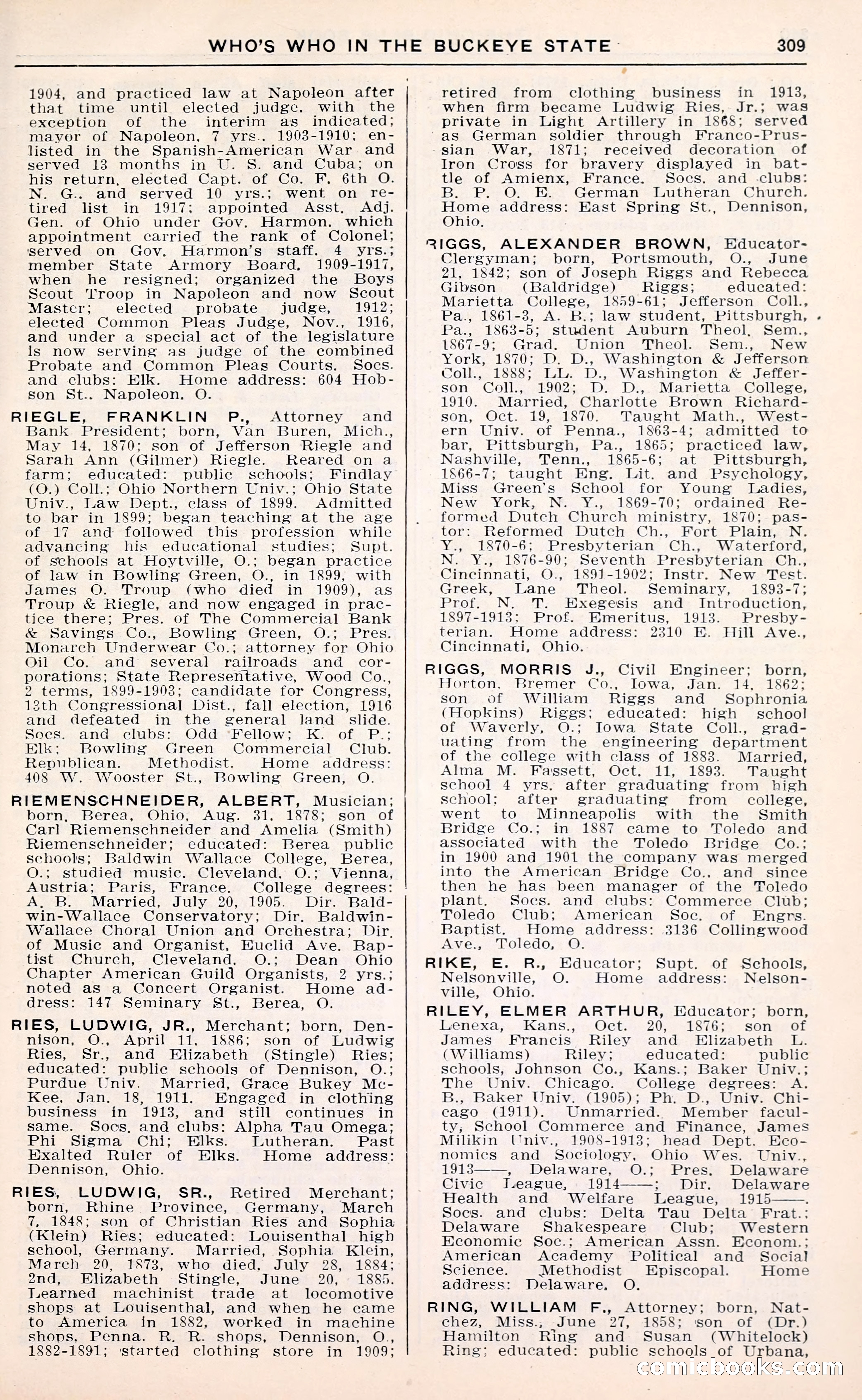 The Ohio Blue Book: Who's Who in the Buckeye State — page 313 of 396