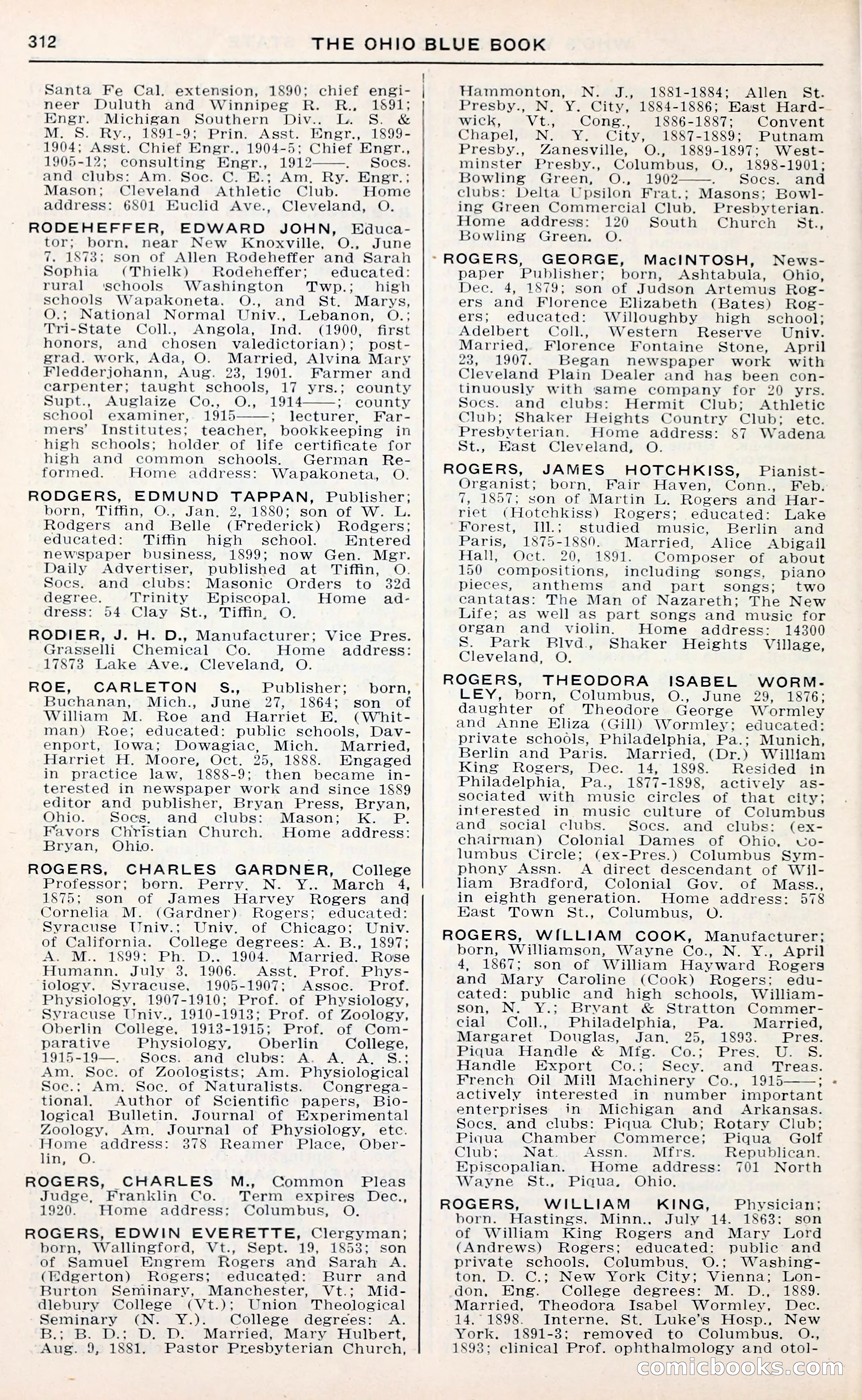 The Ohio Blue Book: Who's Who in the Buckeye State — page 316 of 396