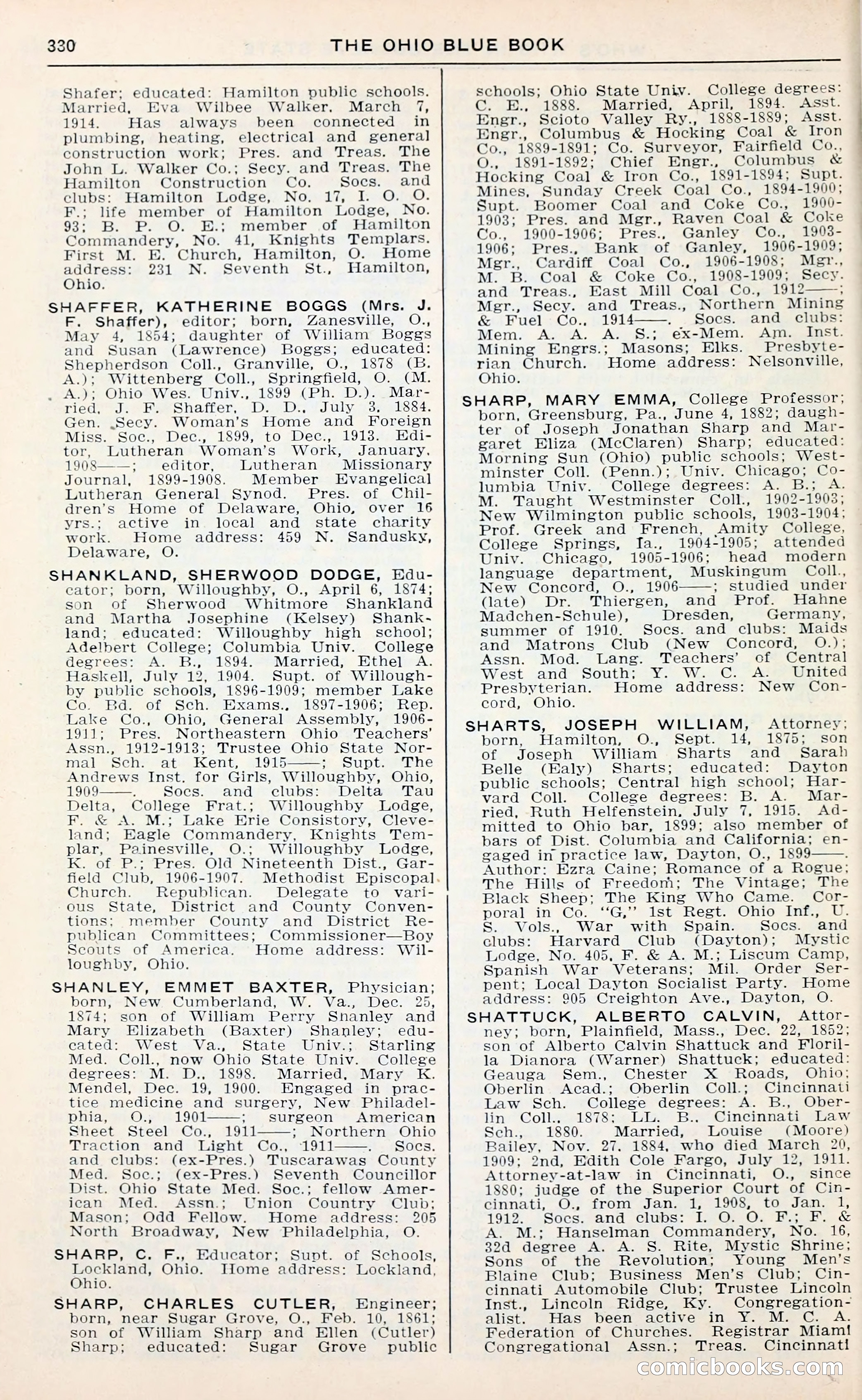 The Ohio Blue Book: Who's Who in the Buckeye State — page 334 of 396