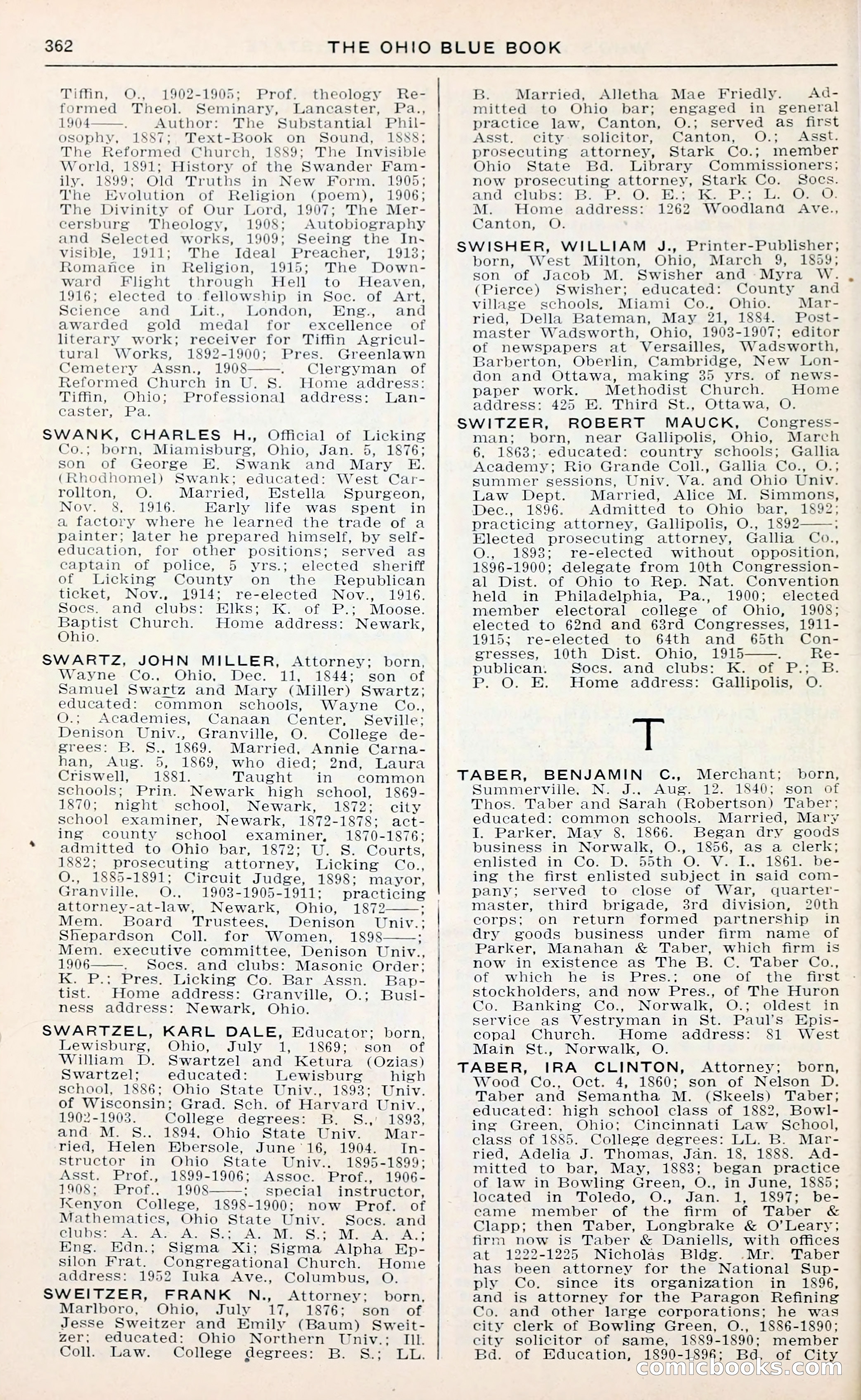 The Ohio Blue Book: Who's Who in the Buckeye State — page 366 of 396