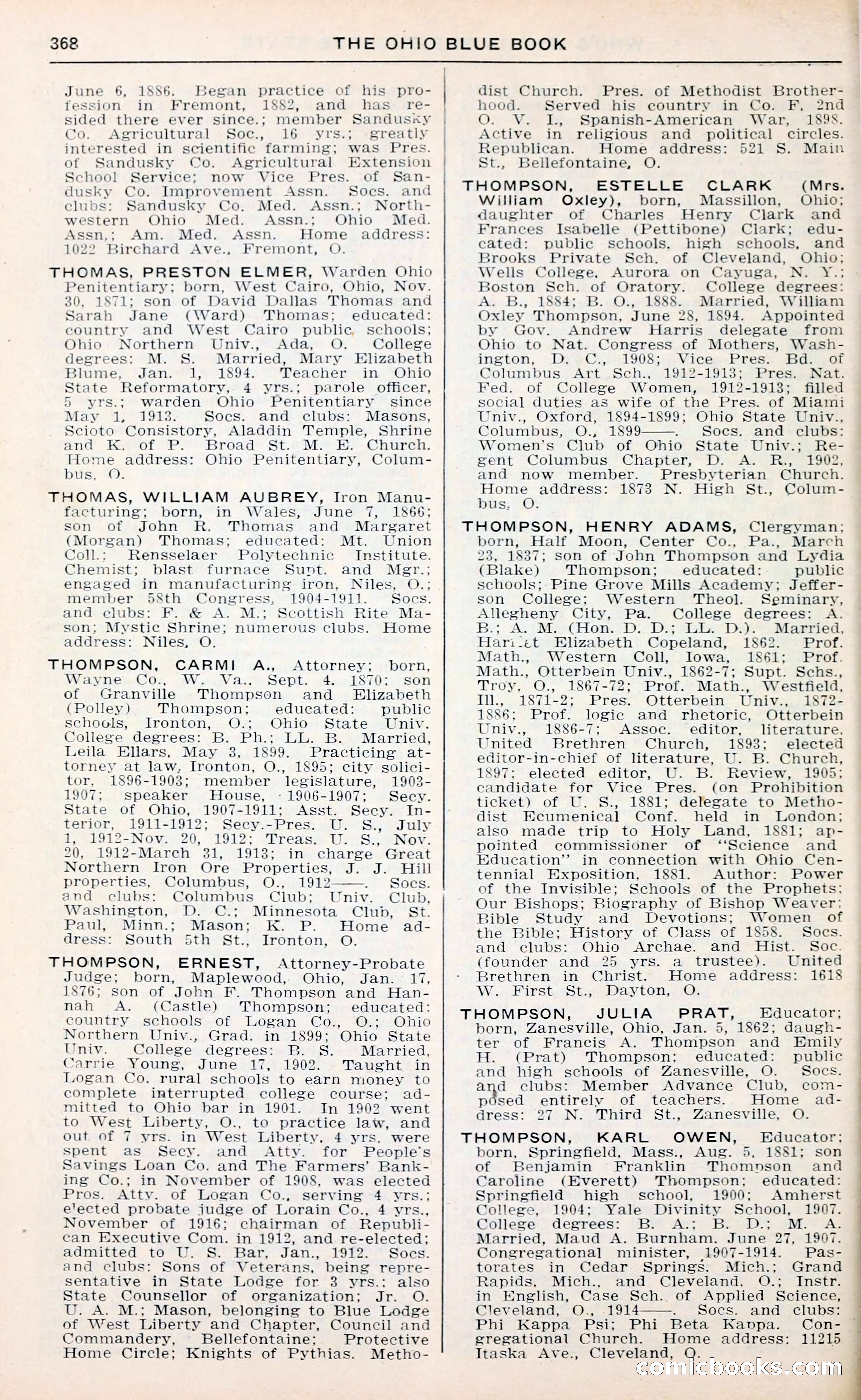 The Ohio Blue Book: Who's Who in the Buckeye State — page 372 of 396
