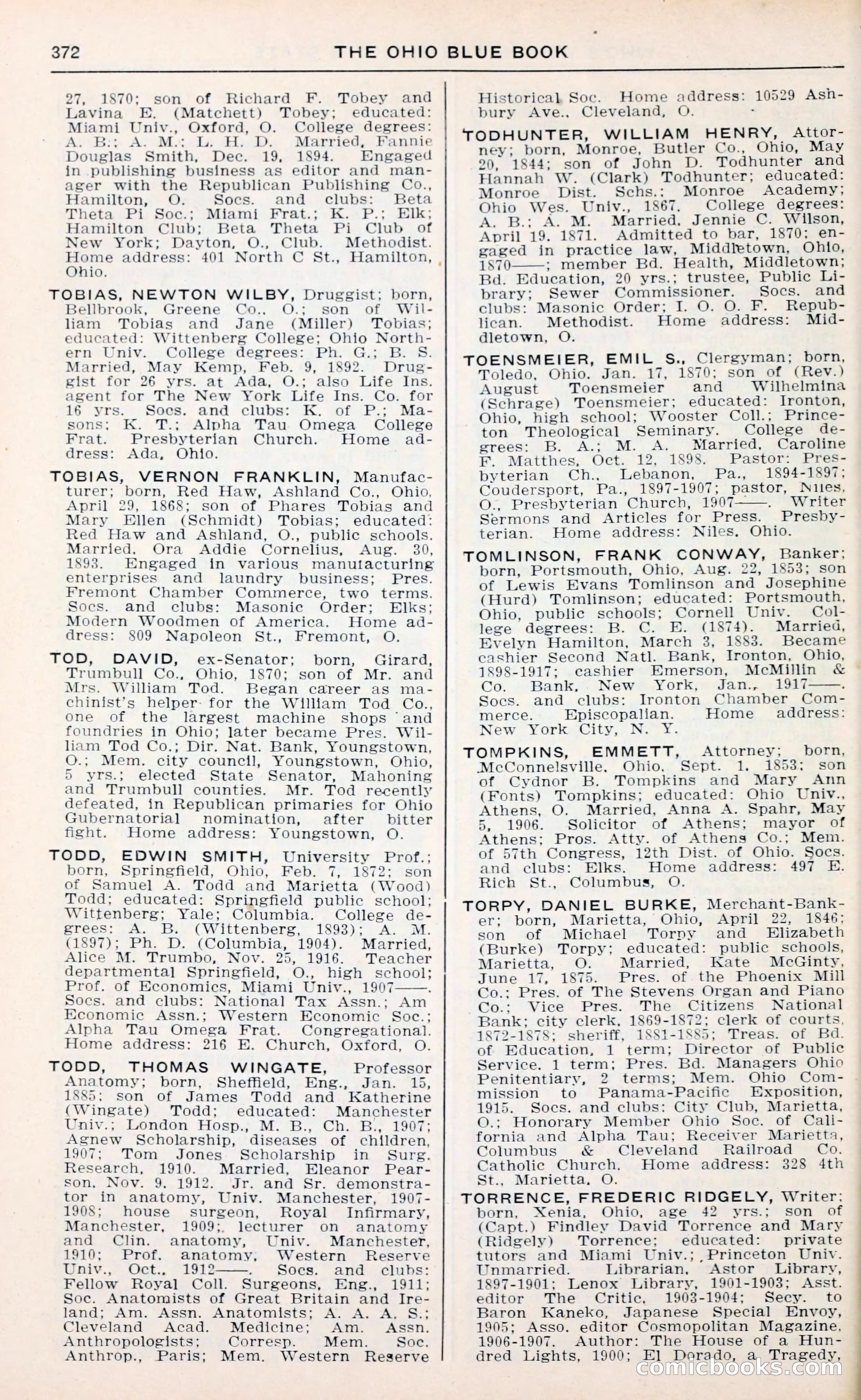 The Ohio Blue Book: Who's Who in the Buckeye State — page 376 of 396