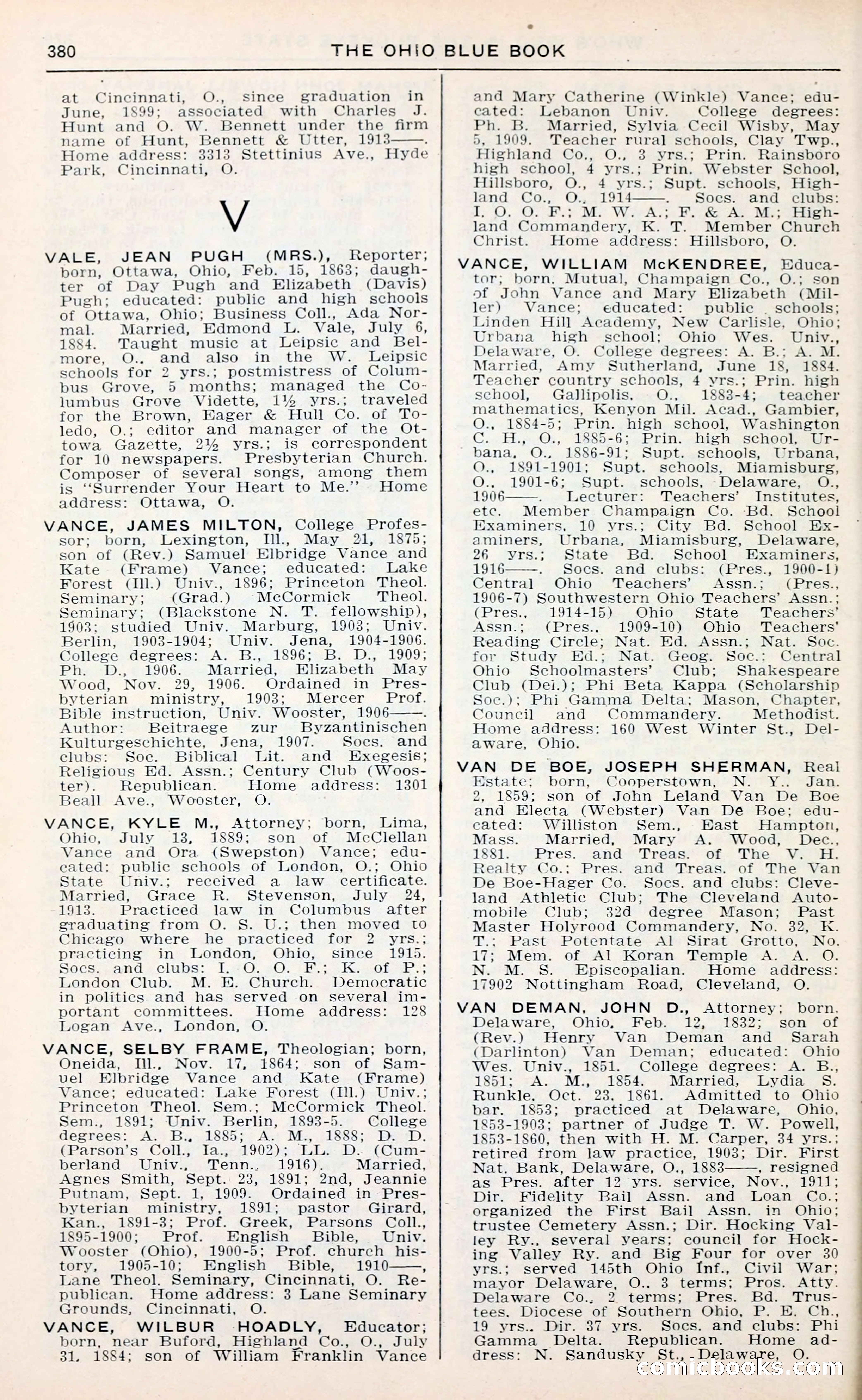 The Ohio Blue Book: Who's Who in the Buckeye State — page 384 of 396