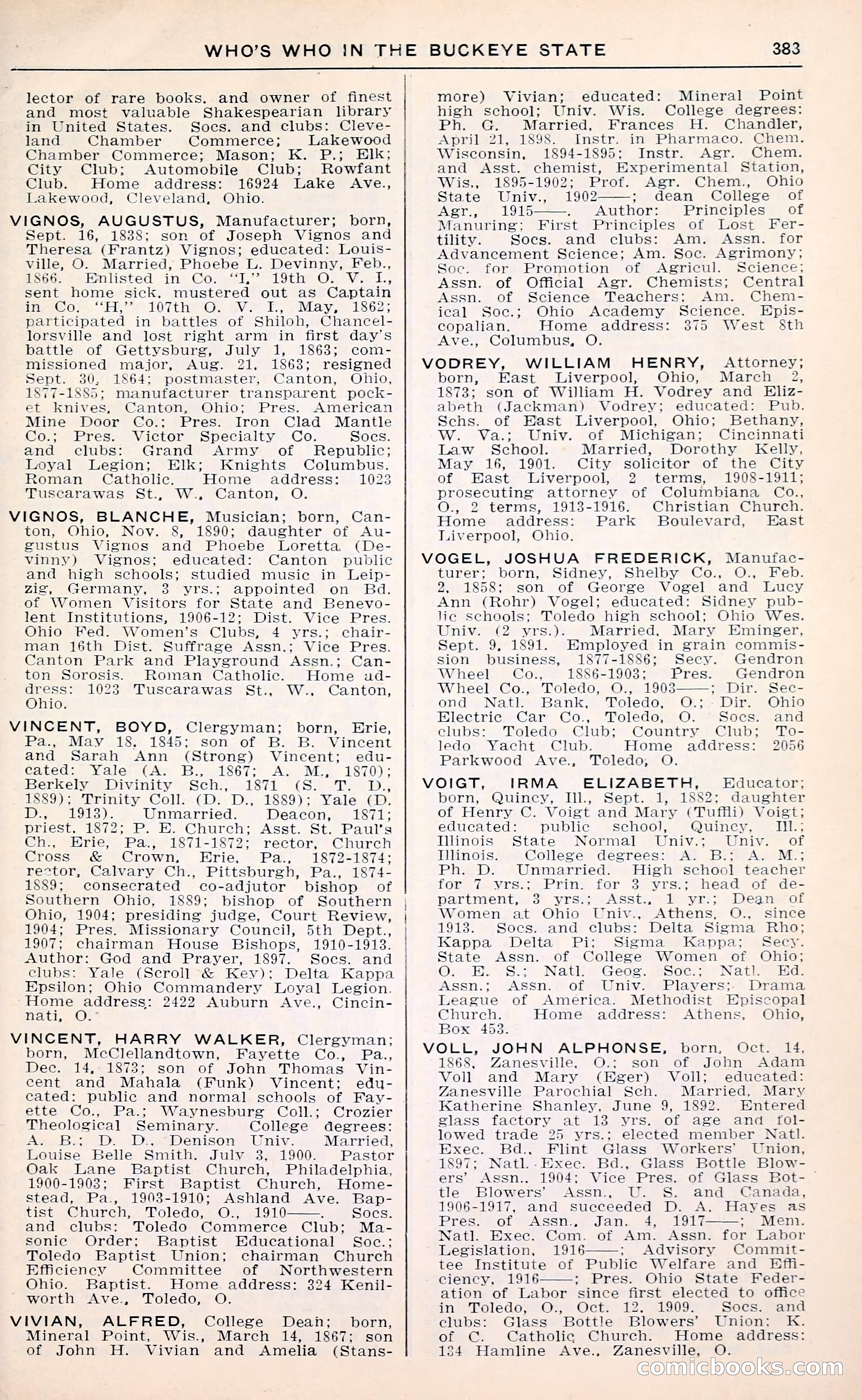 The Ohio Blue Book: Who's Who in the Buckeye State — page 387 of 396