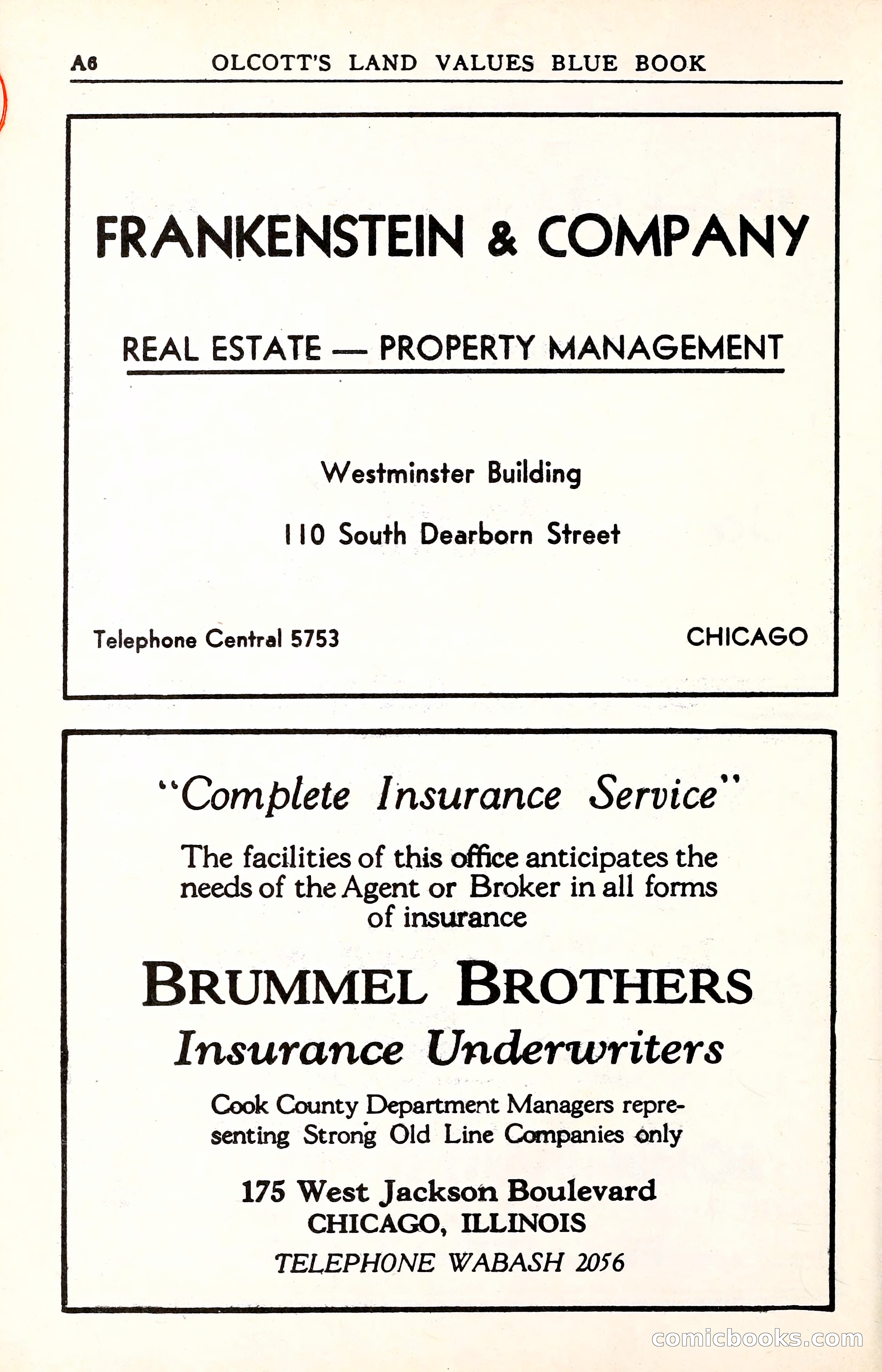 Olcott's Land Values Blue Book of Chicago — page 7 of 399